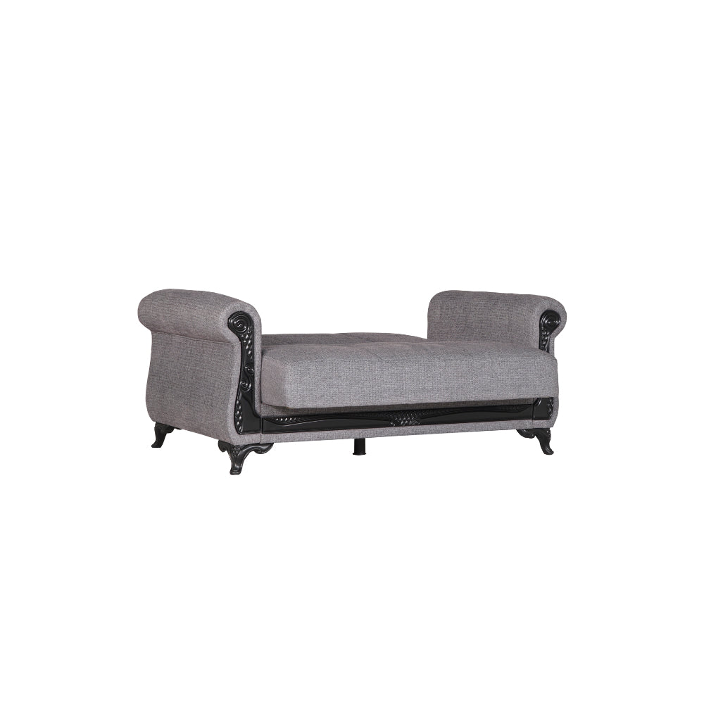 Breda Convertible Loveseat Light Grey