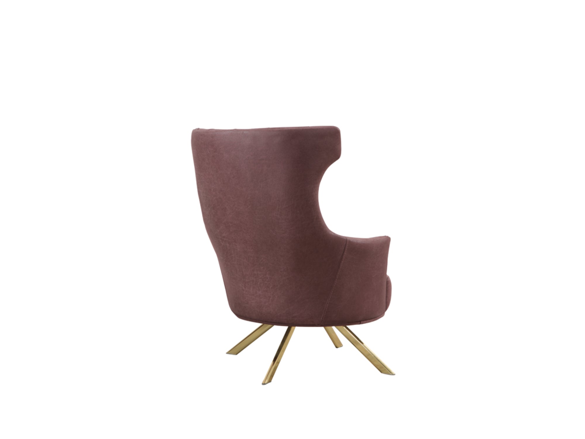 Chess Chair Purple With Gold Legs