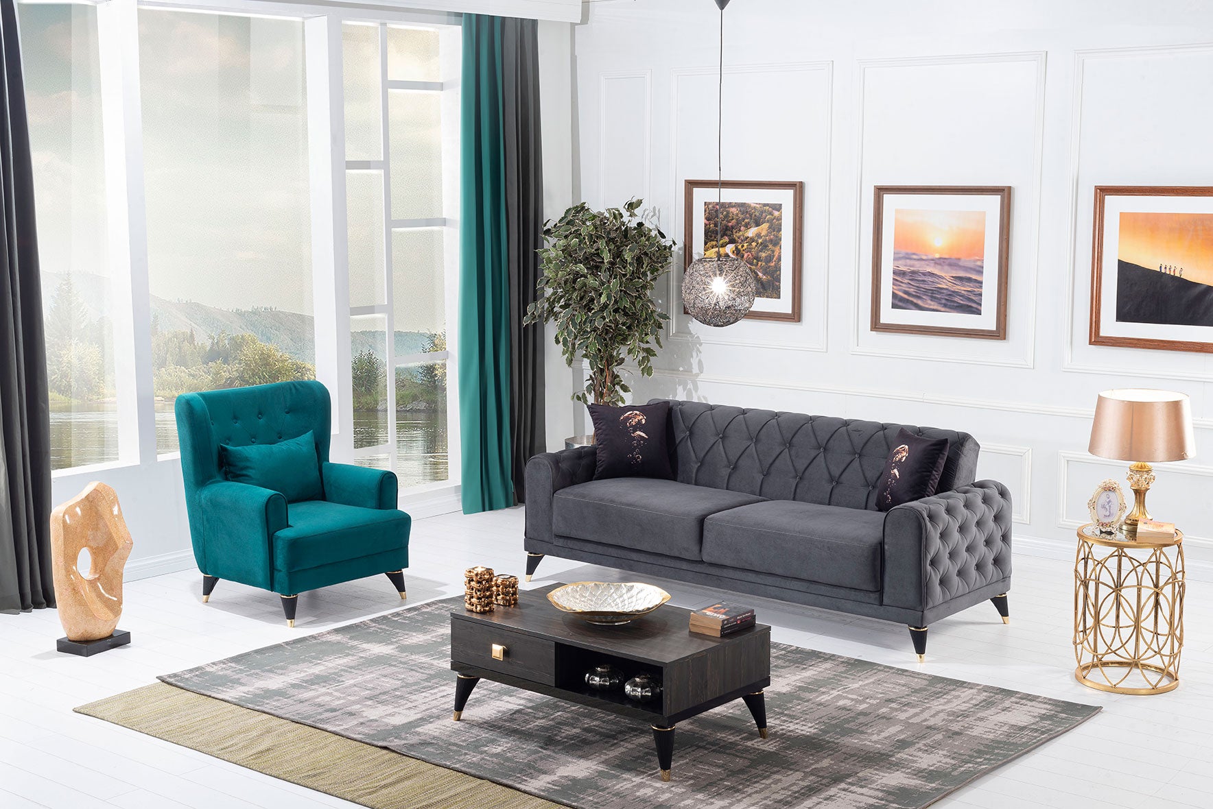 Flame Livingroom Coffee Table