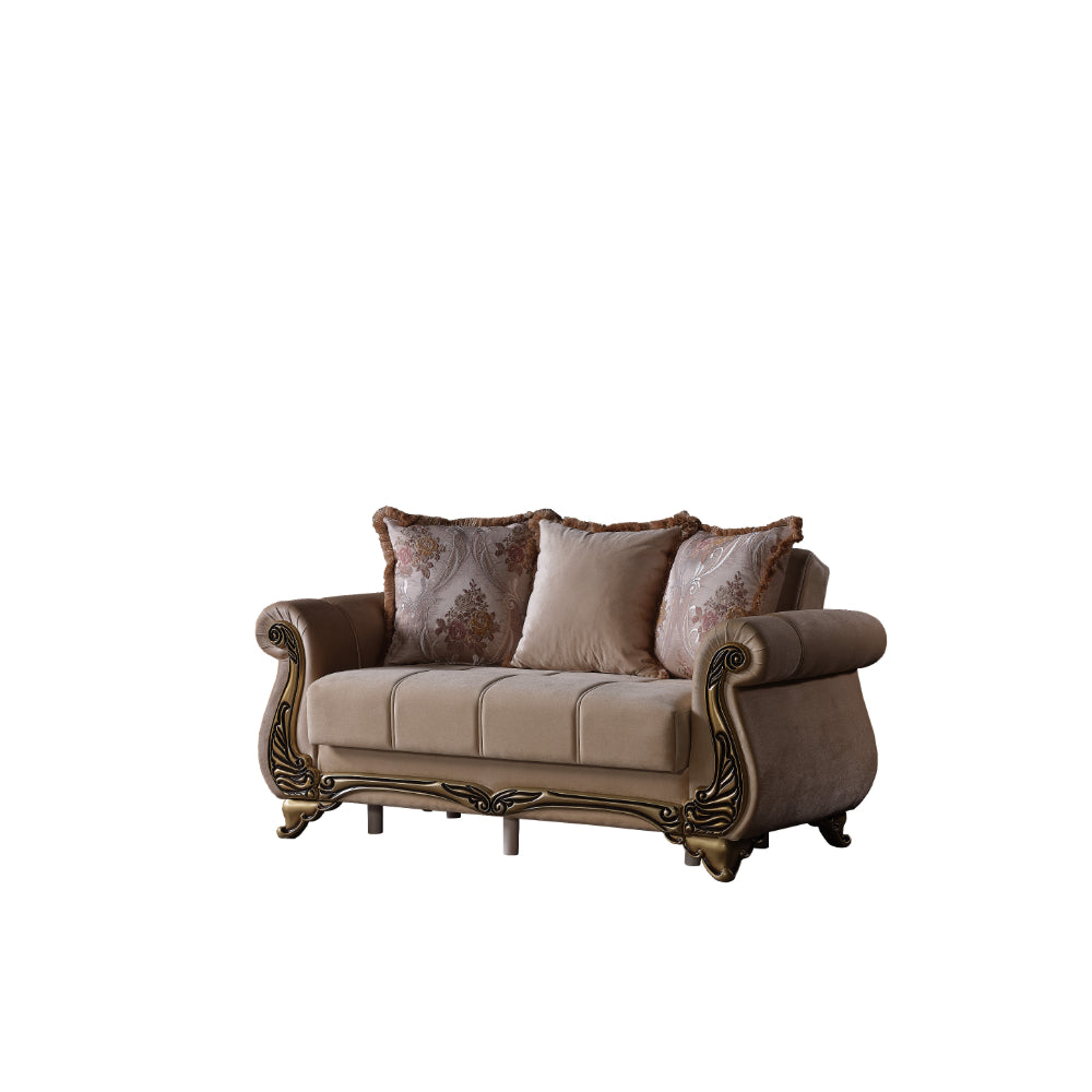 Karizma Convertible Loveseat Beige