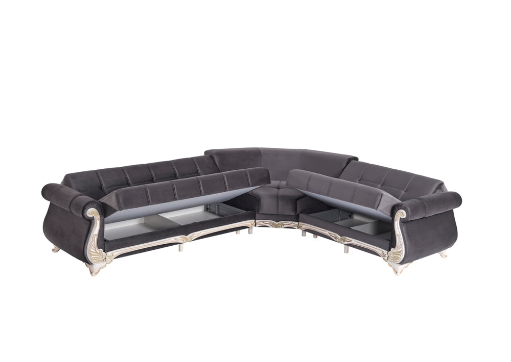 Karizma Convertible Sectional Anthracite