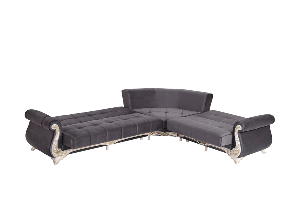 Karizma Convertible Sectional Anthracite