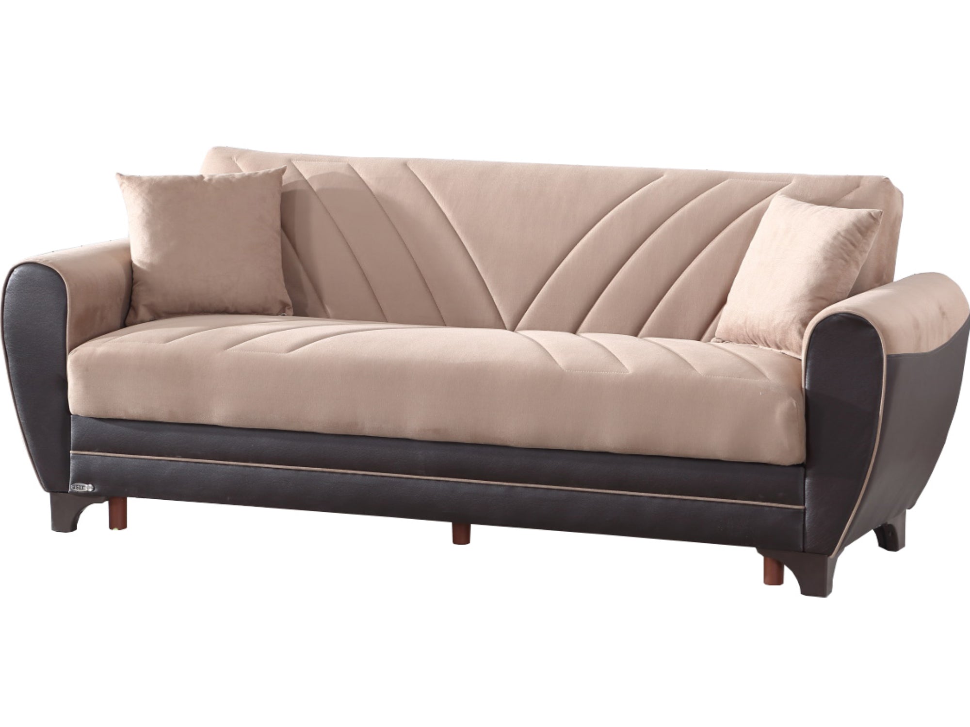 Leydi Convertible Livingroom Loveseat Light Brown