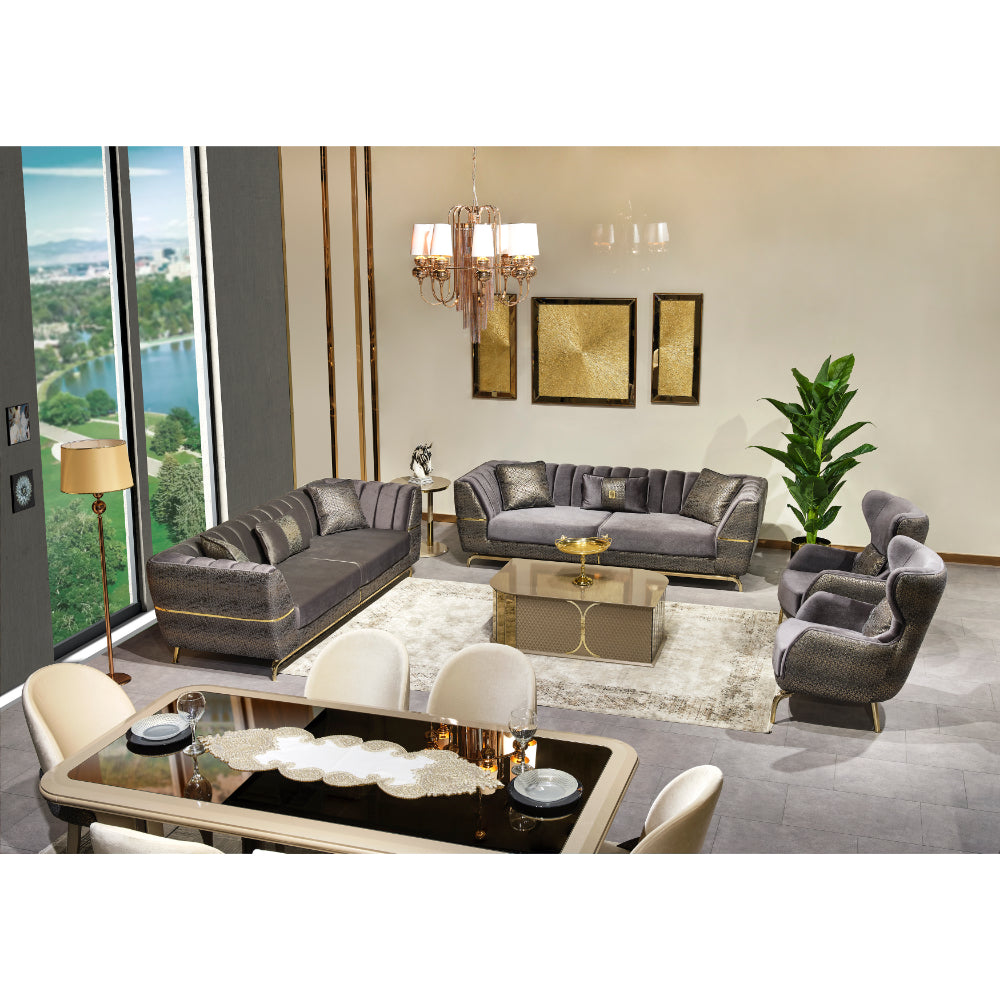 Madrid Stationary Sofa Grey