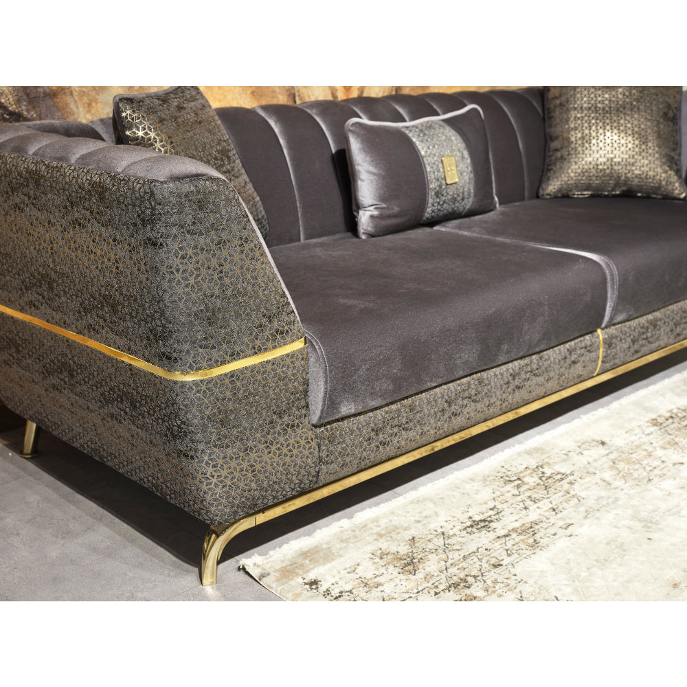 Madrid Stationary Sofa Grey