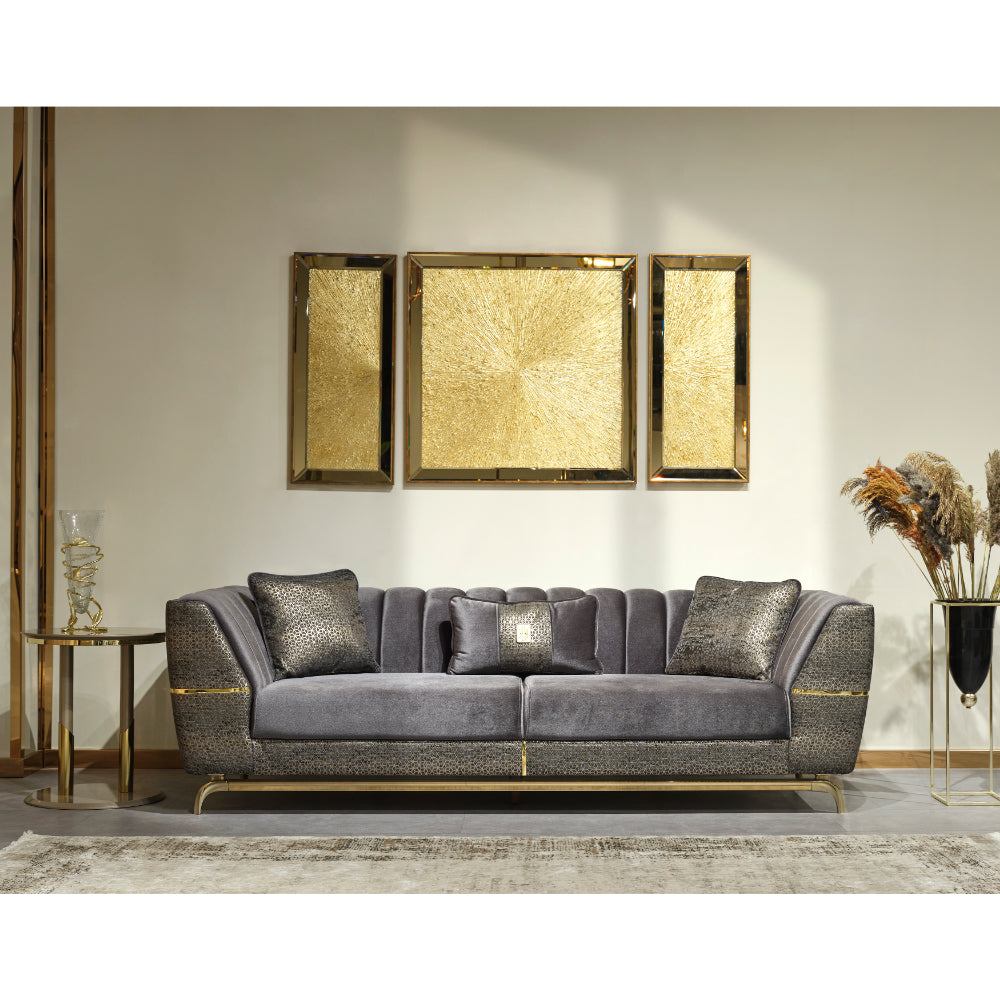 Madrid Stationary Sofa Grey