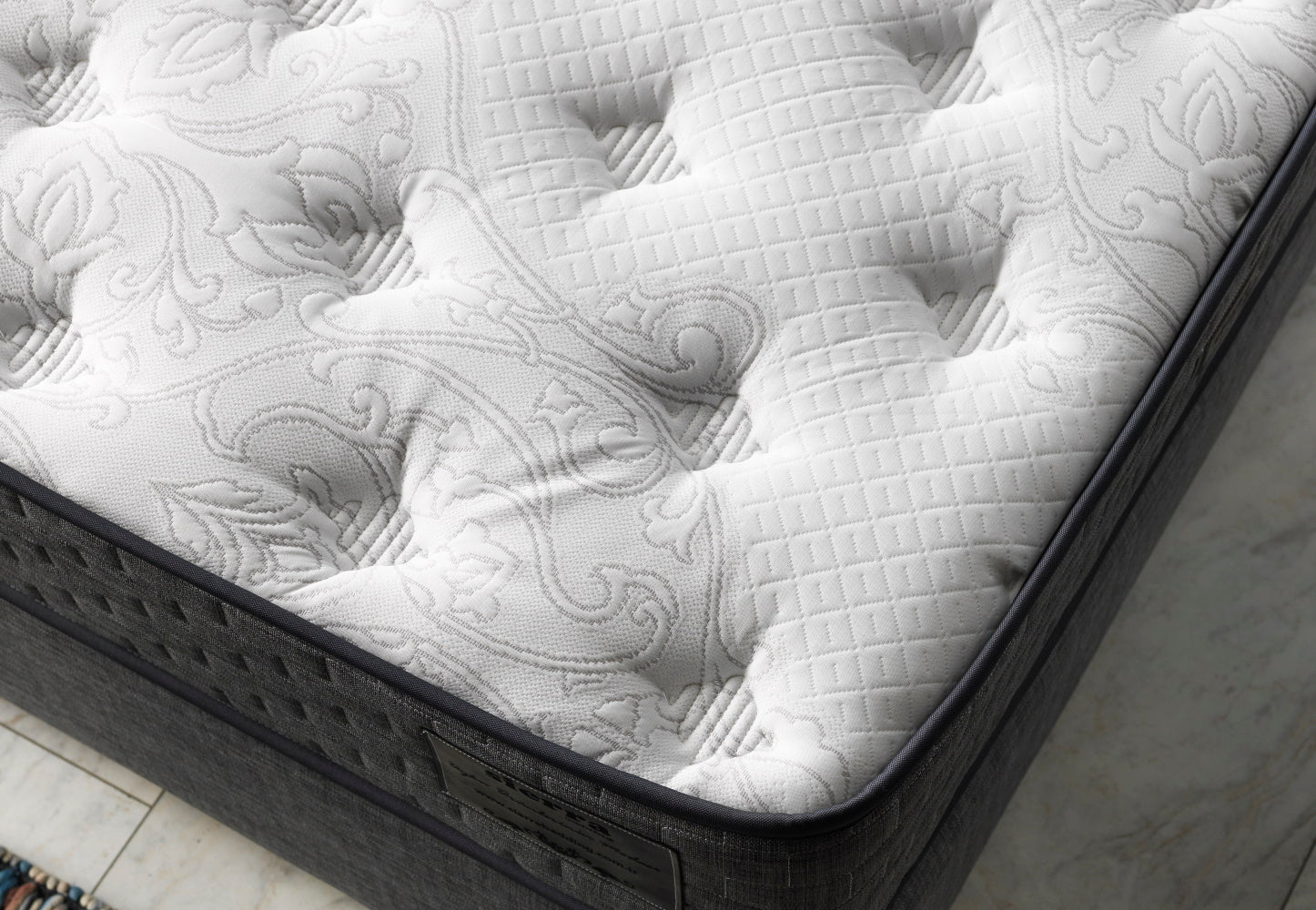 Nevada Storage Bed With Headboard Grey