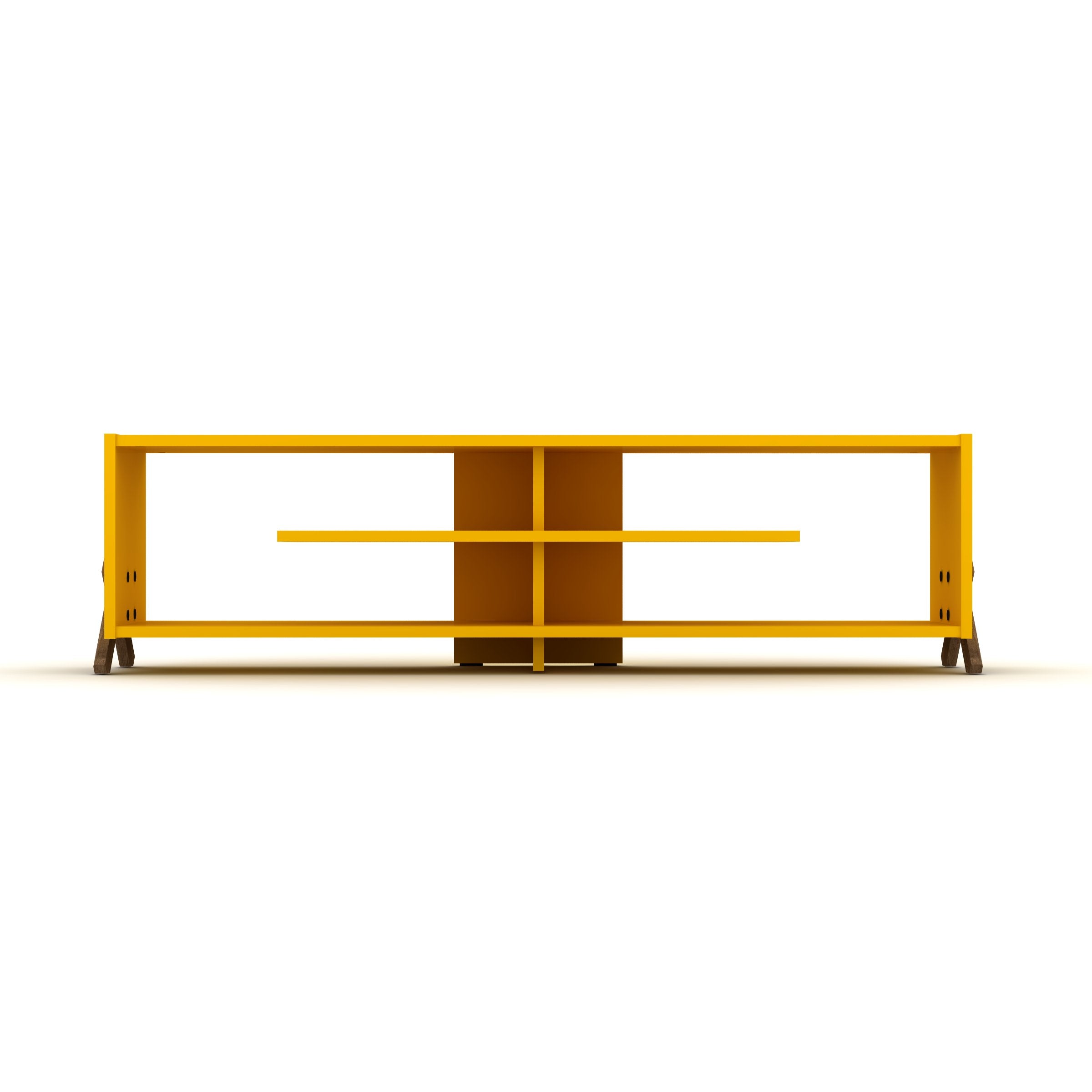 Kipp Tv Stand Walnut-Yellow