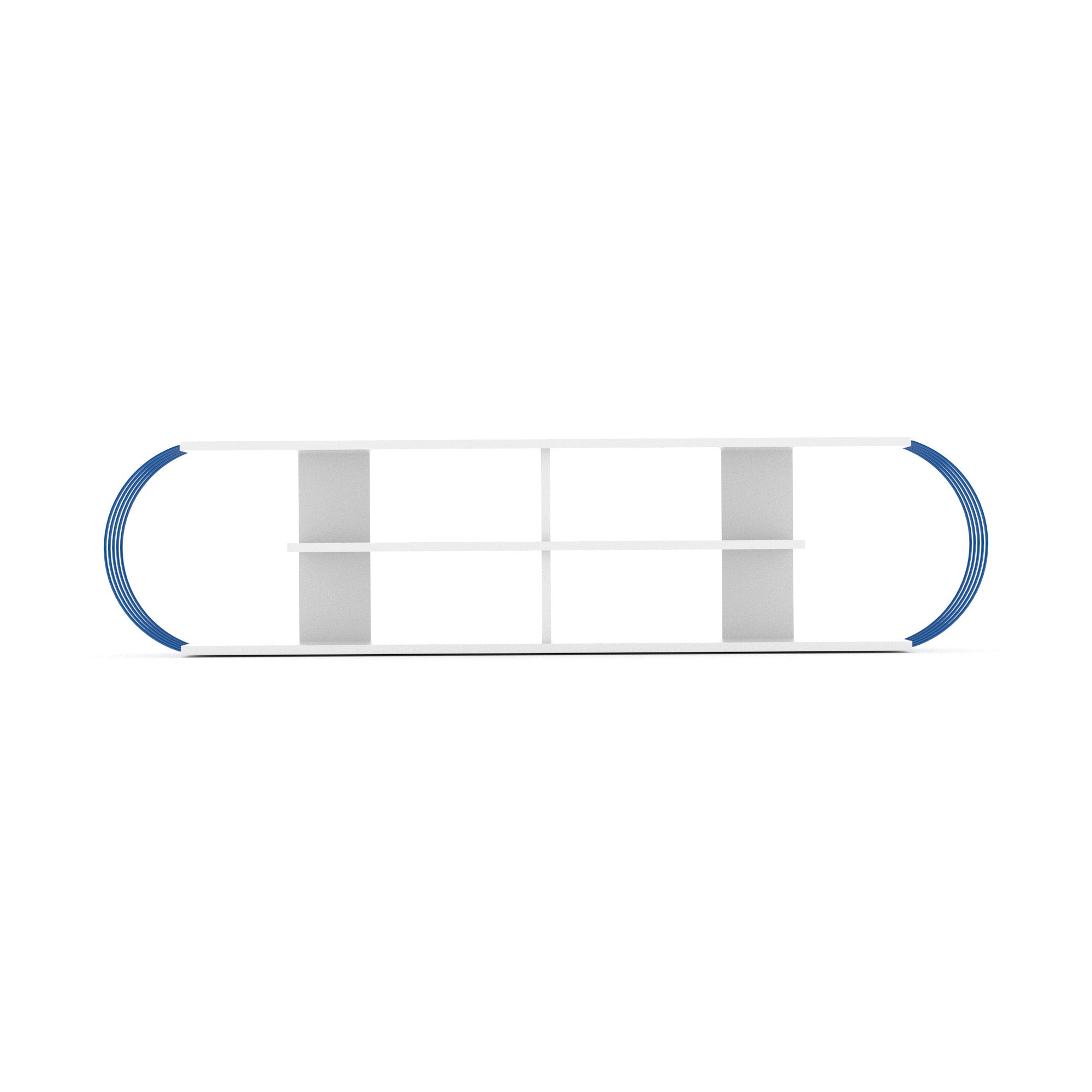 Case Tv Stand White-Blue