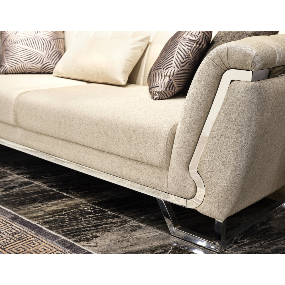 Roma Stationary Sofa Cream