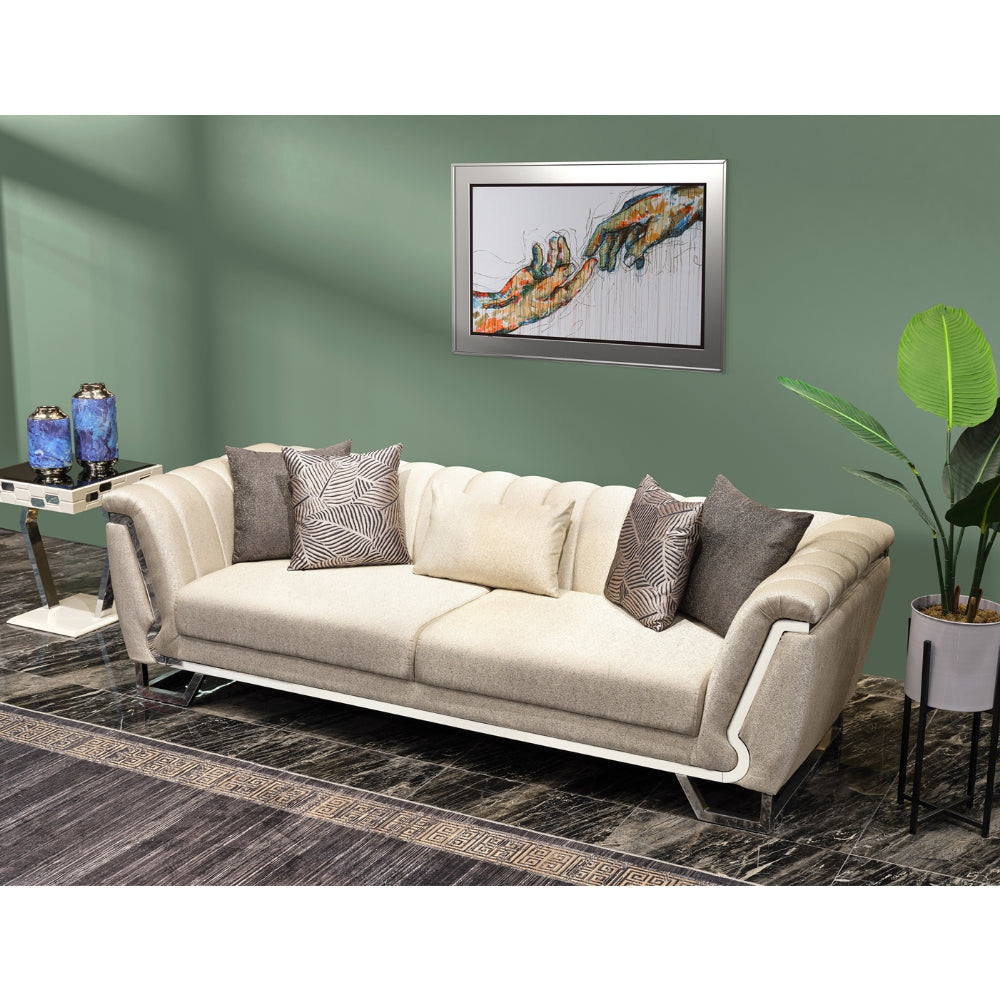 Roma Stationary Sofa Cream
