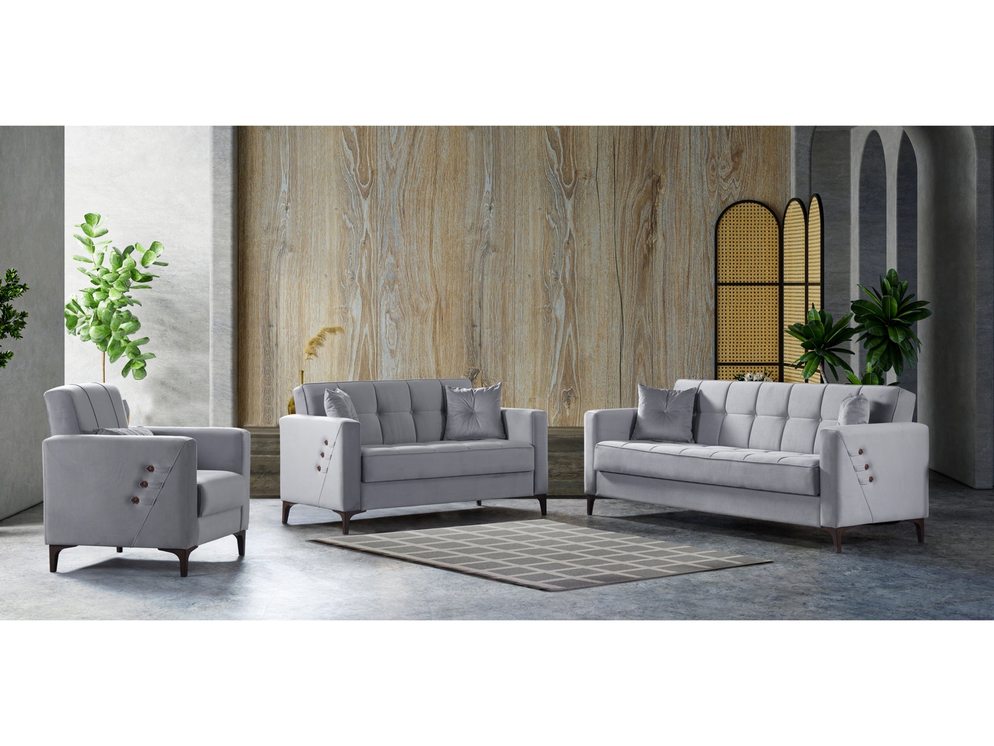 Step Convertible Chair Light Grey