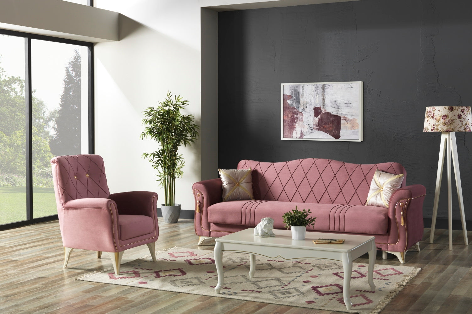 Vienna Chair Dusty Rose