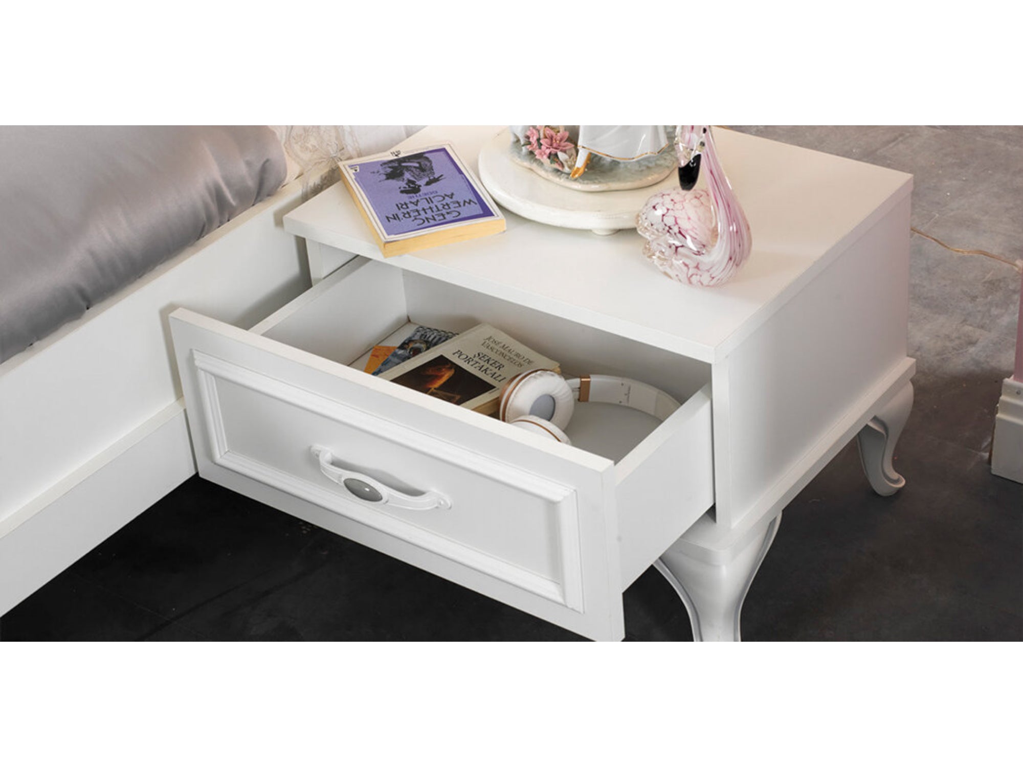 Angle Kids Room Set (Twin Bed & Bunkbed & 2 Bookcases & Study Desk & Nightstand & Chiffonier With Mirror)