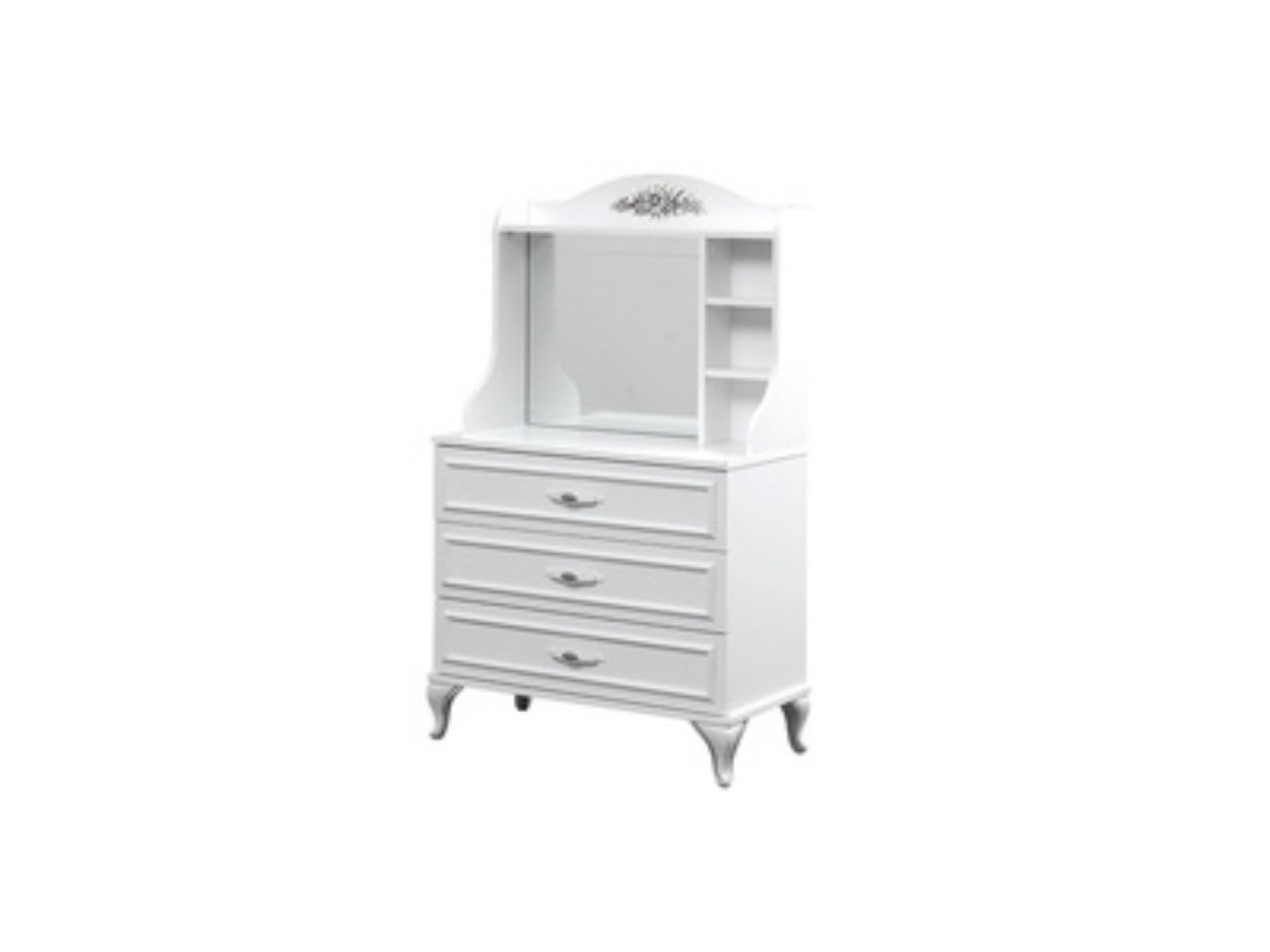 Angle Kids Room Set (Twin Bed & Bunkbed & 2 Bookcases & Study Desk & Nightstand & Chiffonier With Mirror)