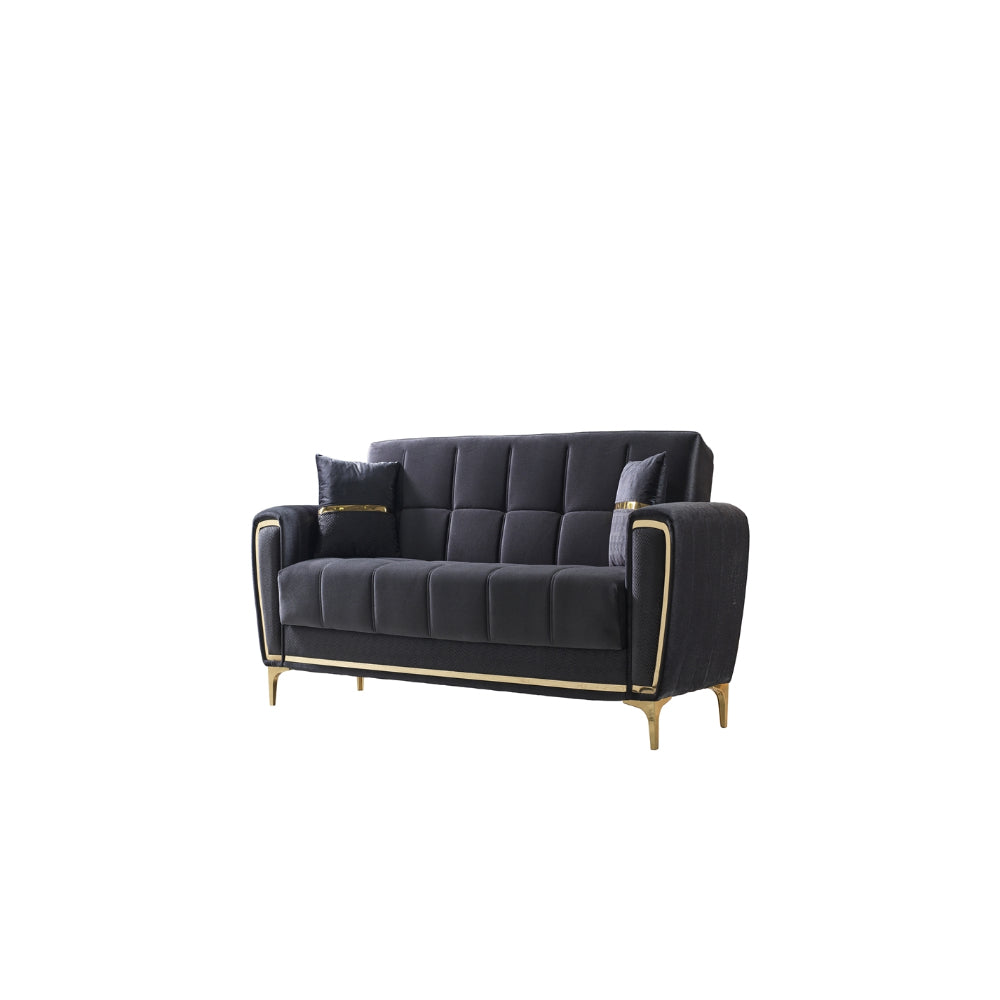 Boston Convertible Loveseat Anthracite