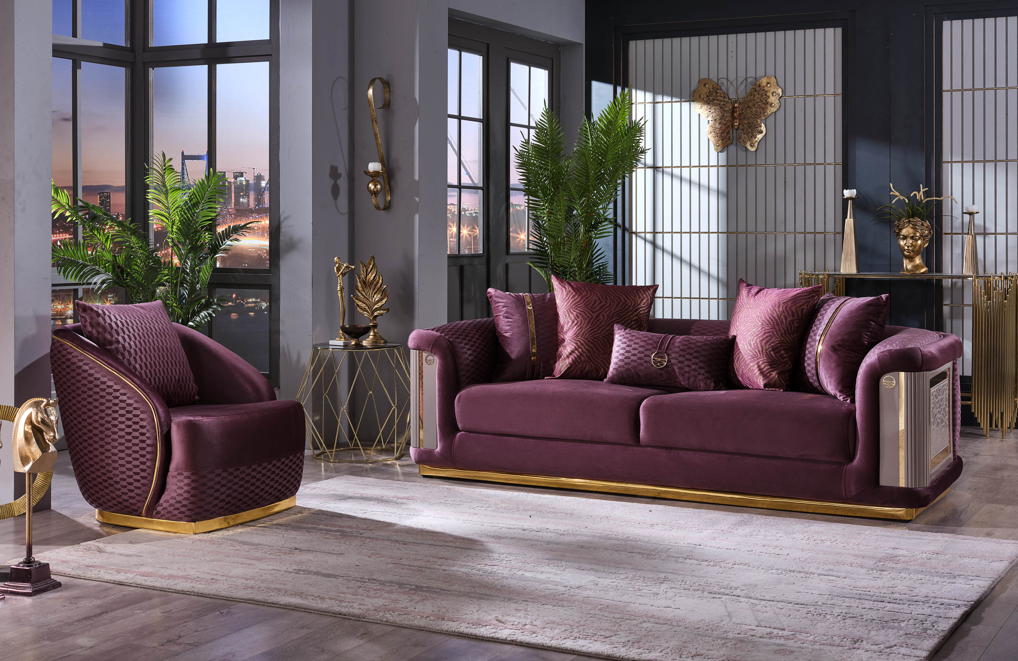 Elegance Chair Purple