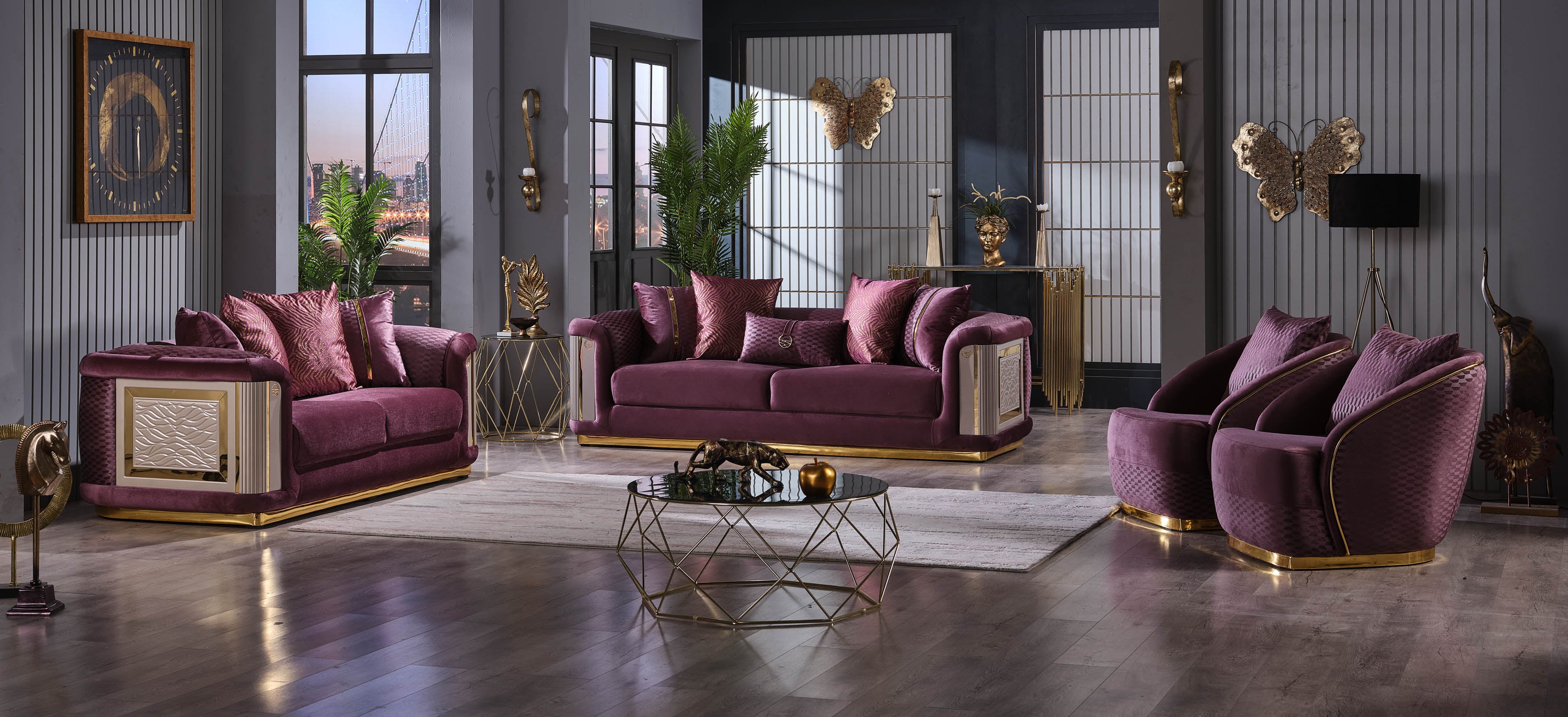 Elegance Chair Purple