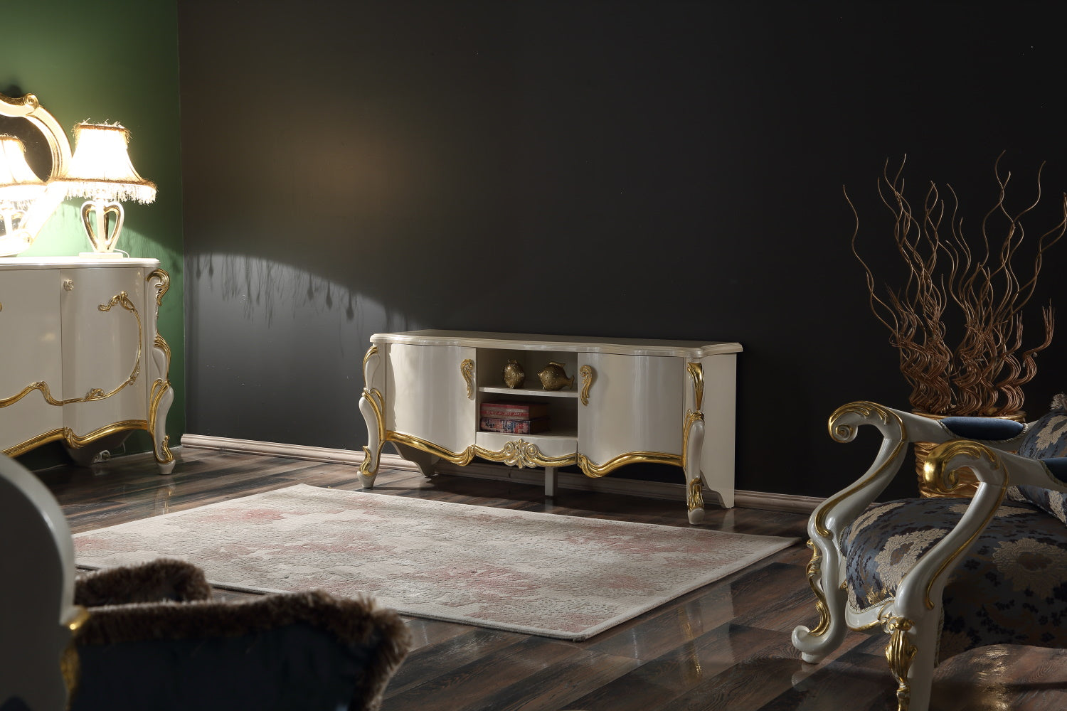 Hunkar Tv Stand Cream