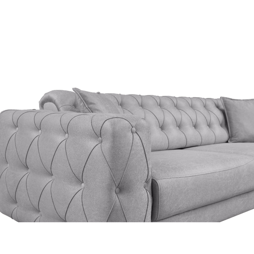 Joza Convertible Livingroom Sofa Zeron Grey
