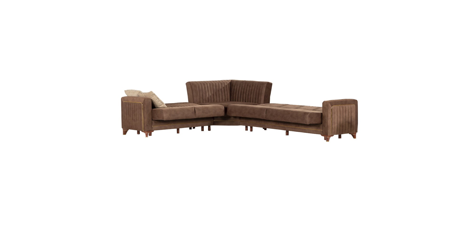 Line Convertible Sectional Brown
