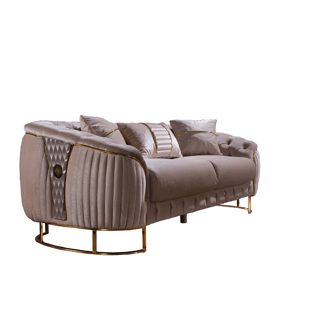 Lucas Stationary Loveseat Beige
