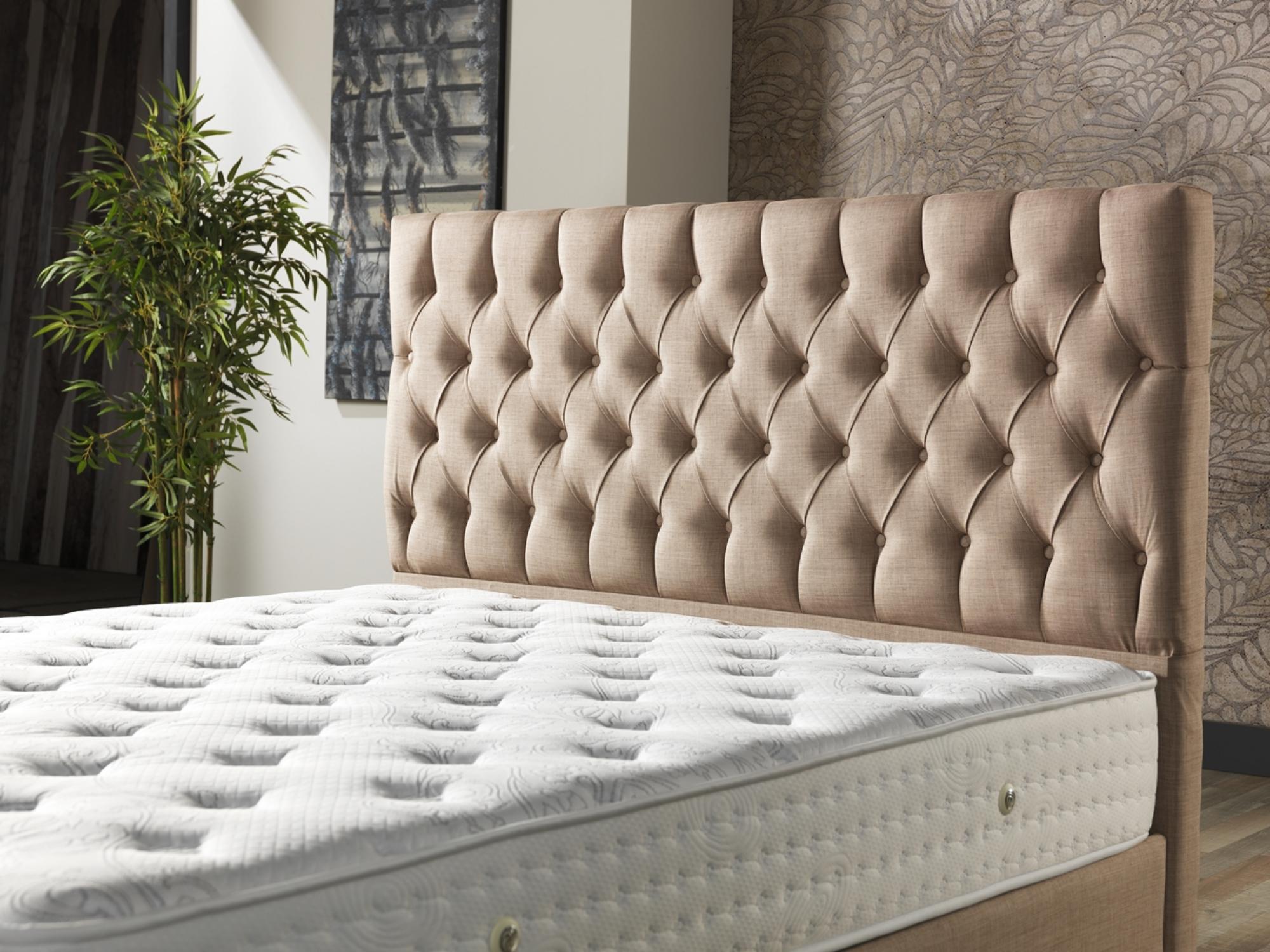Nevada Storage Bed With Headboard Cream