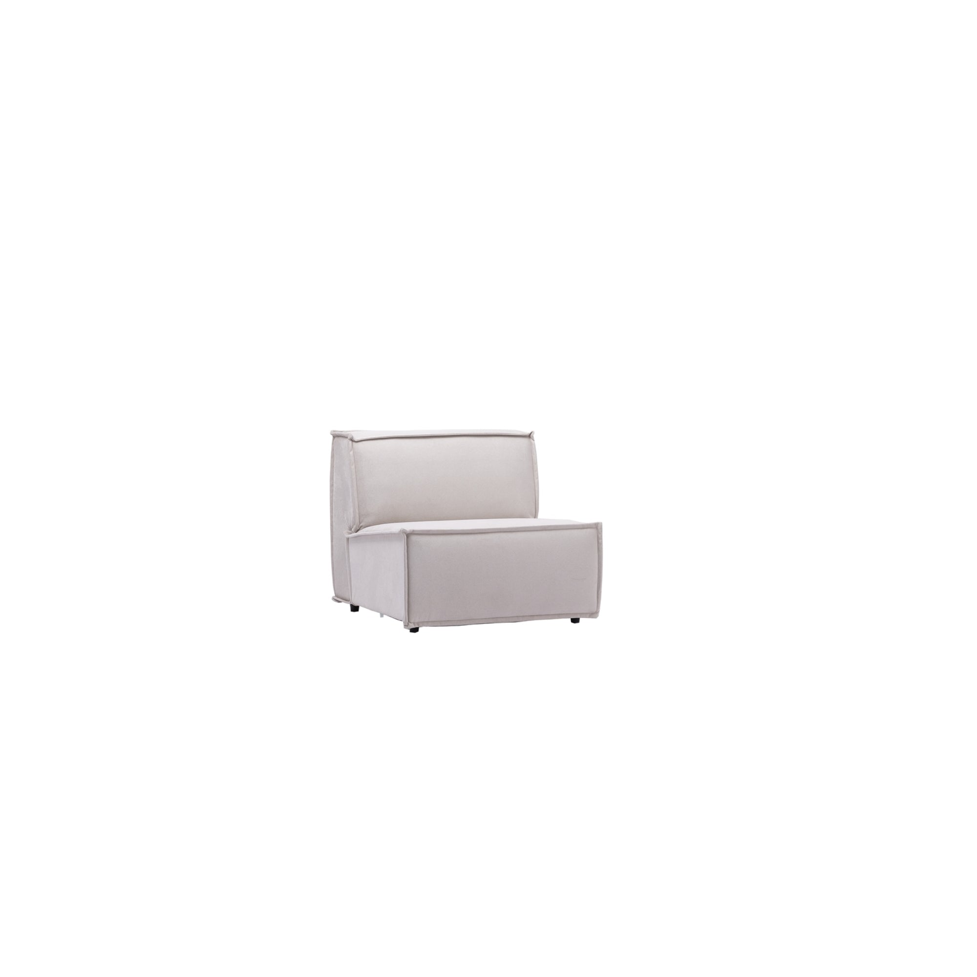 Padova Sectional With Ottoman Cream