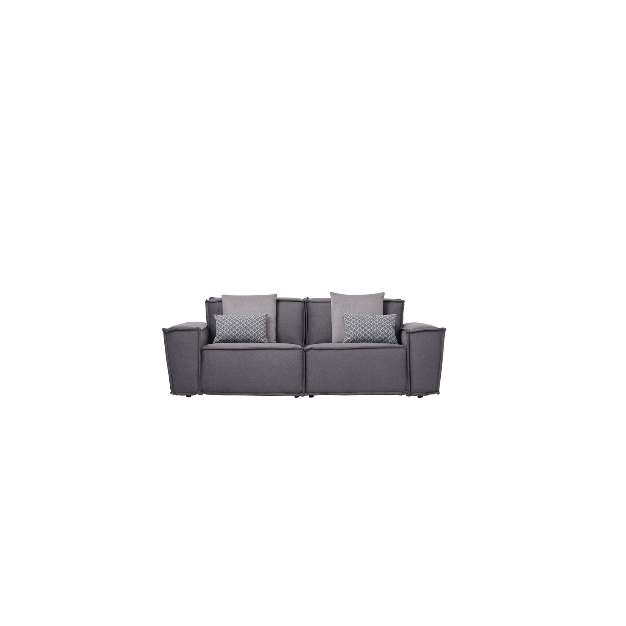 Padova Sectional With Ottoman Grey