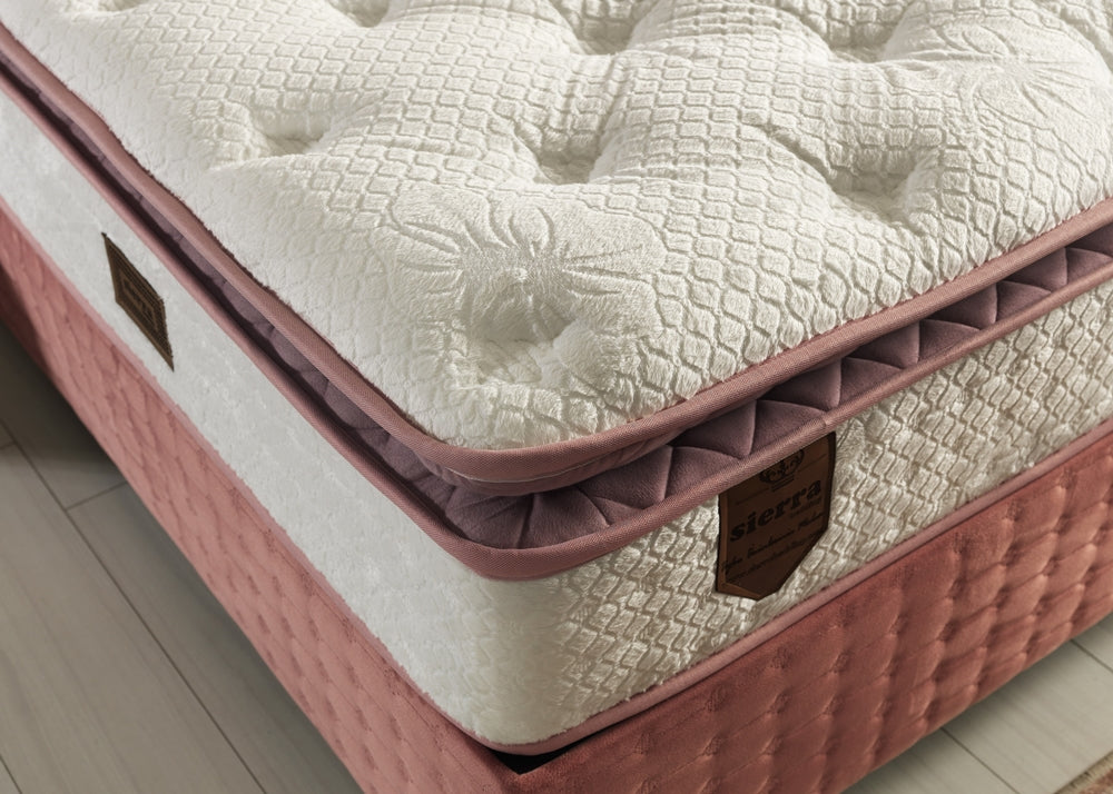 Royal King Storage Bed With Headboard Pink