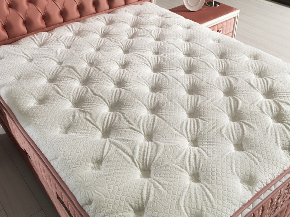 Royal King Storage Bed With Headboard Pink