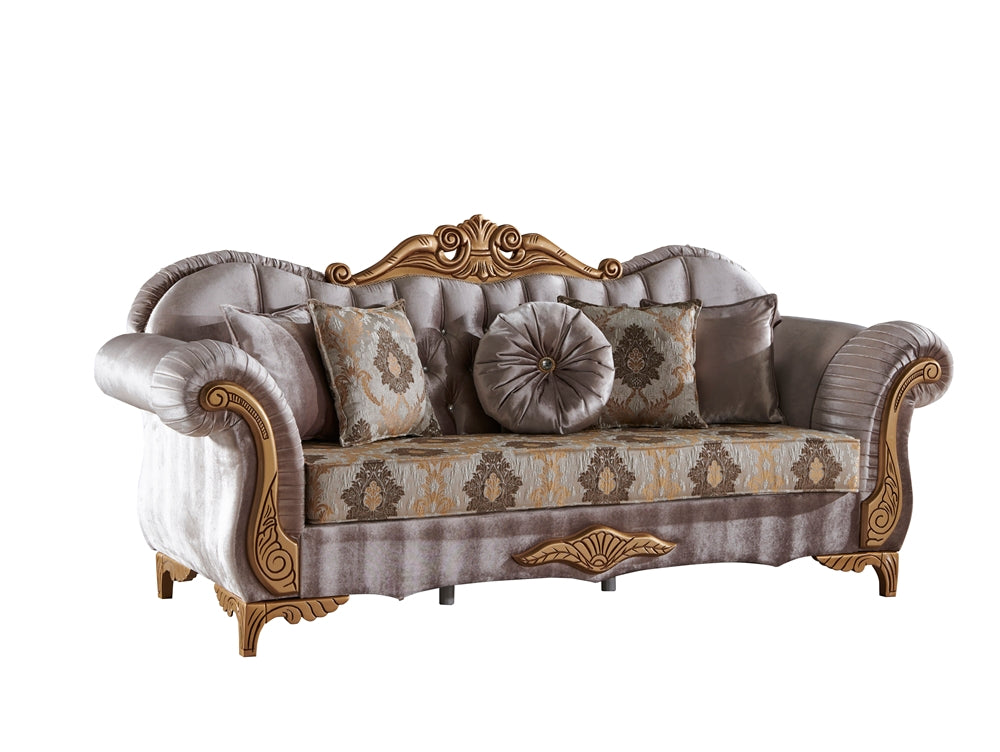 Sultan Traditional Livingroom (2 Sofa & 2 Chair) Cream