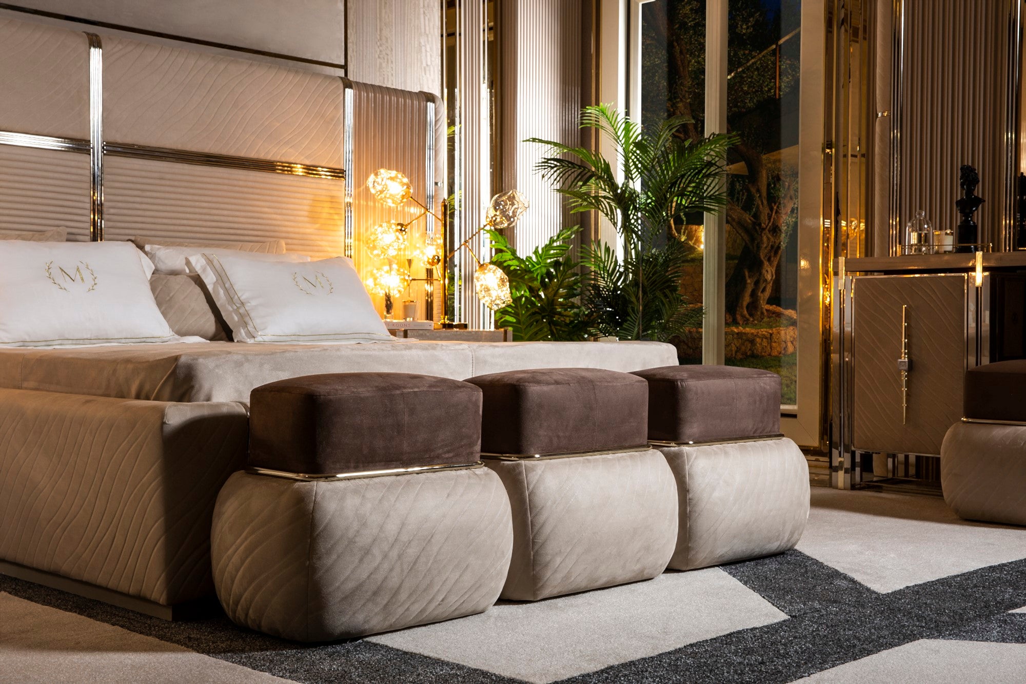 Vegas Storage Bed With Headboard & Bench