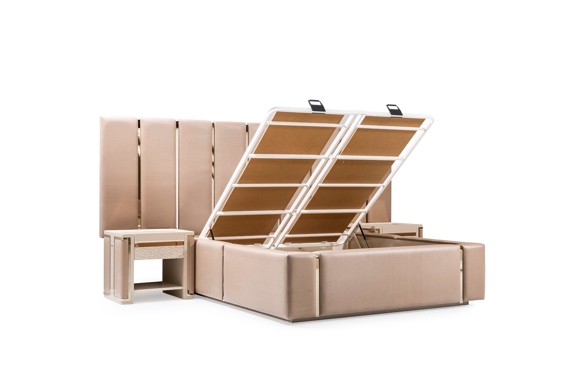 Bianca Storage Bed With Headboard & Bench