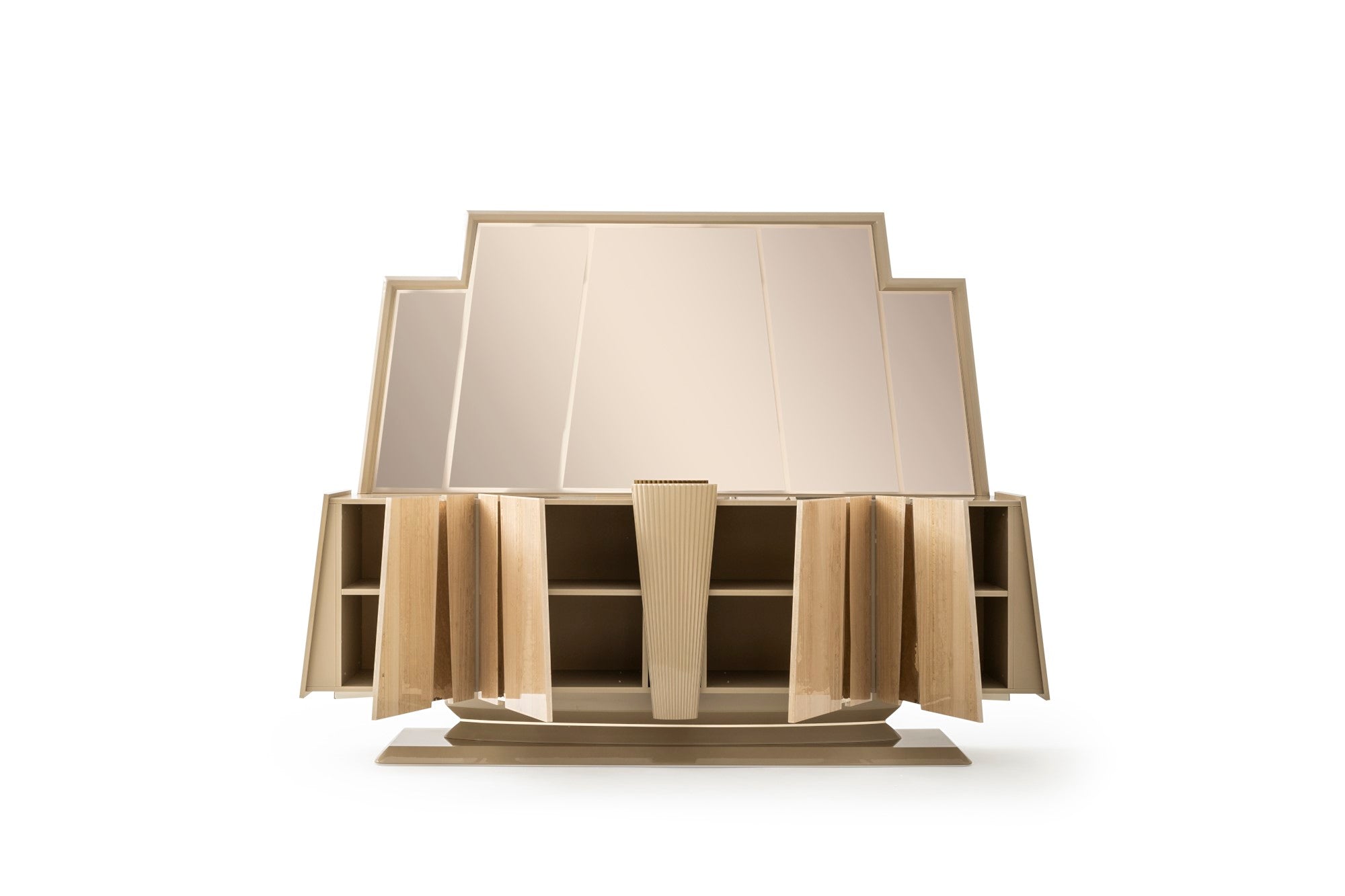 Keops Diningroom Set (Table & 6 Chair & Console With Mirror)