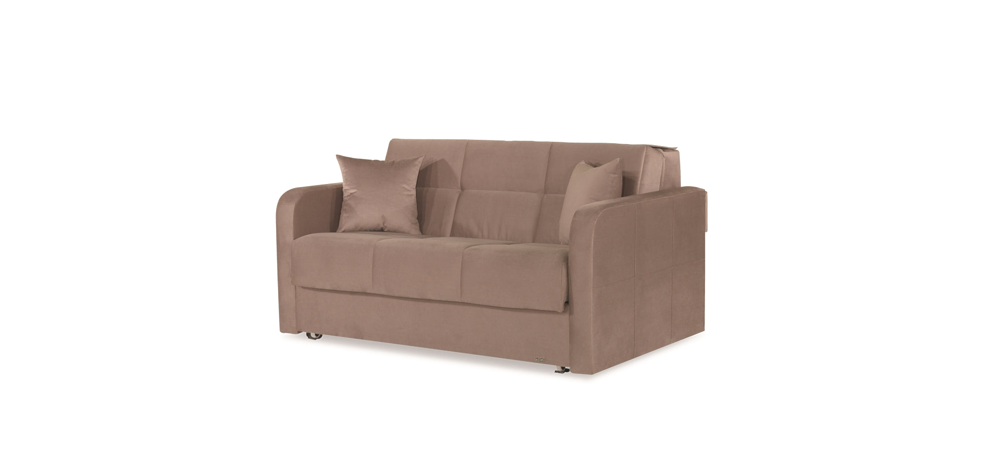 Adonis Plus Convertible Loveseat Light Brown