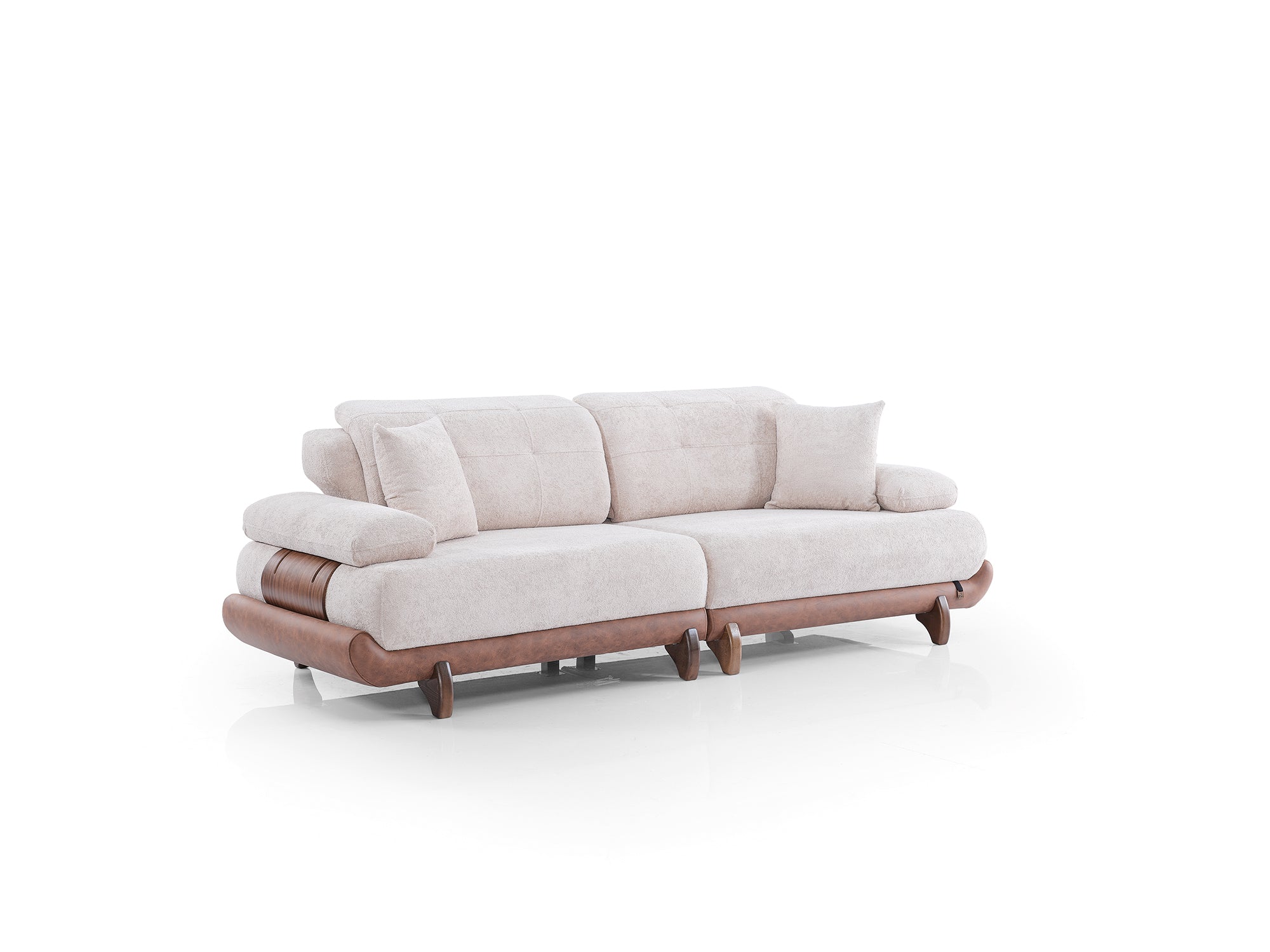 Alexa Convertible Sofa Cream
