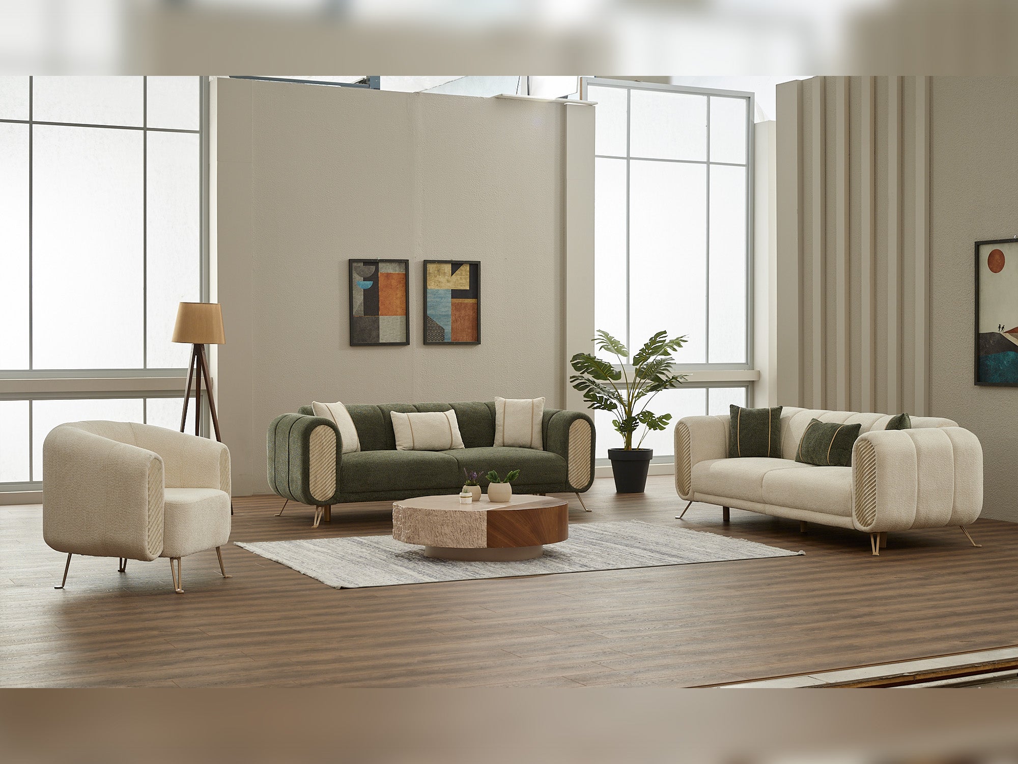 Alfa 3-pieces (Sofa & Loveseat & Chair) Livingroom Set