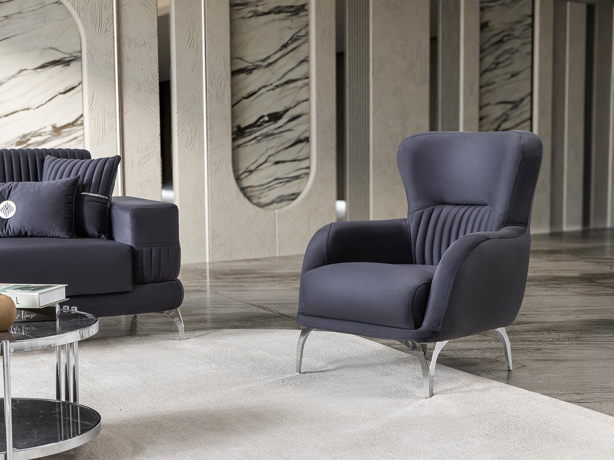 Aspendos 3-pieces (Sofa & Loveseat & Chair) Livingroom Set