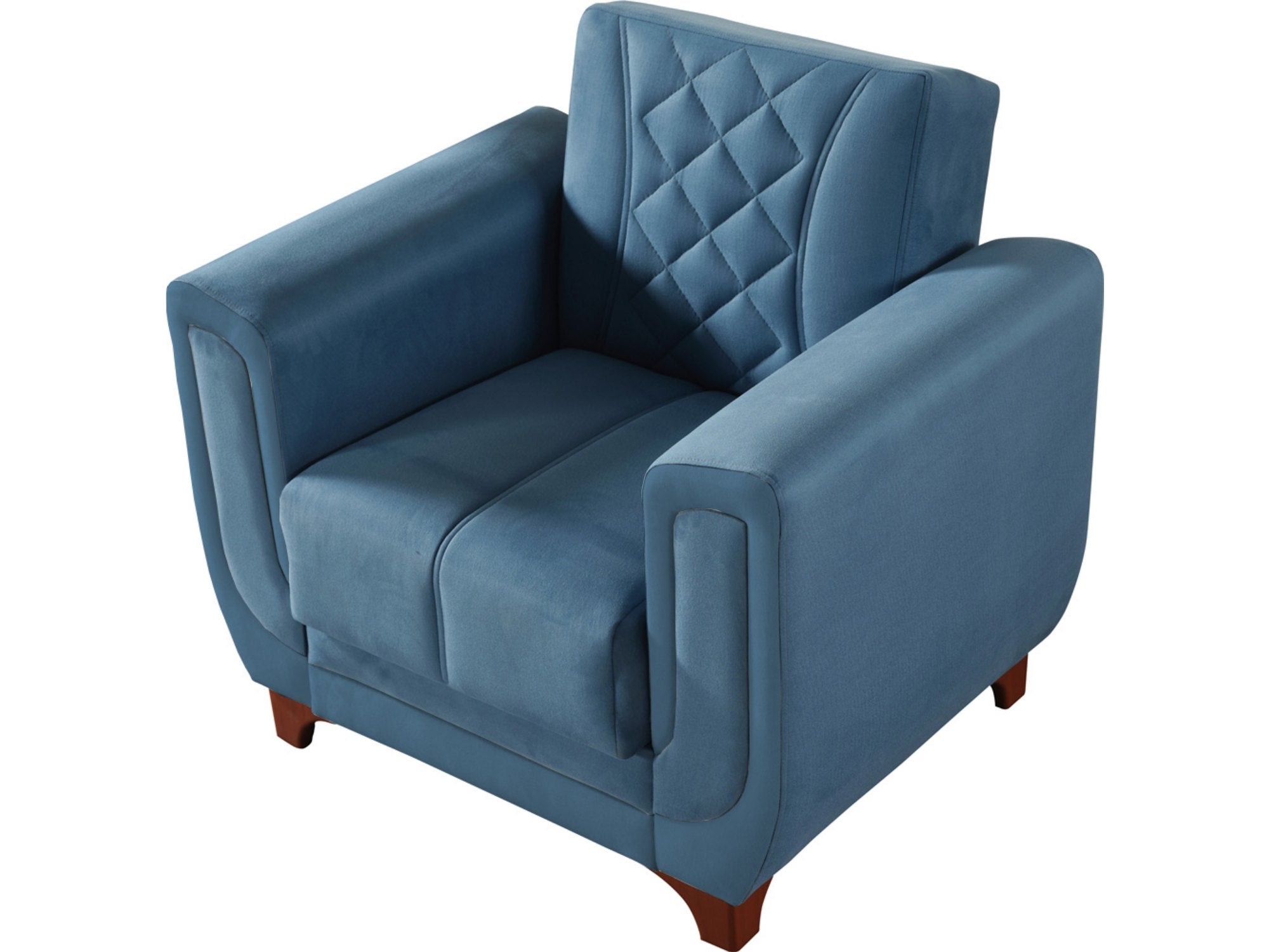 Berre Convertible Livingroom (1 Sofa & 1 Chair) Blue