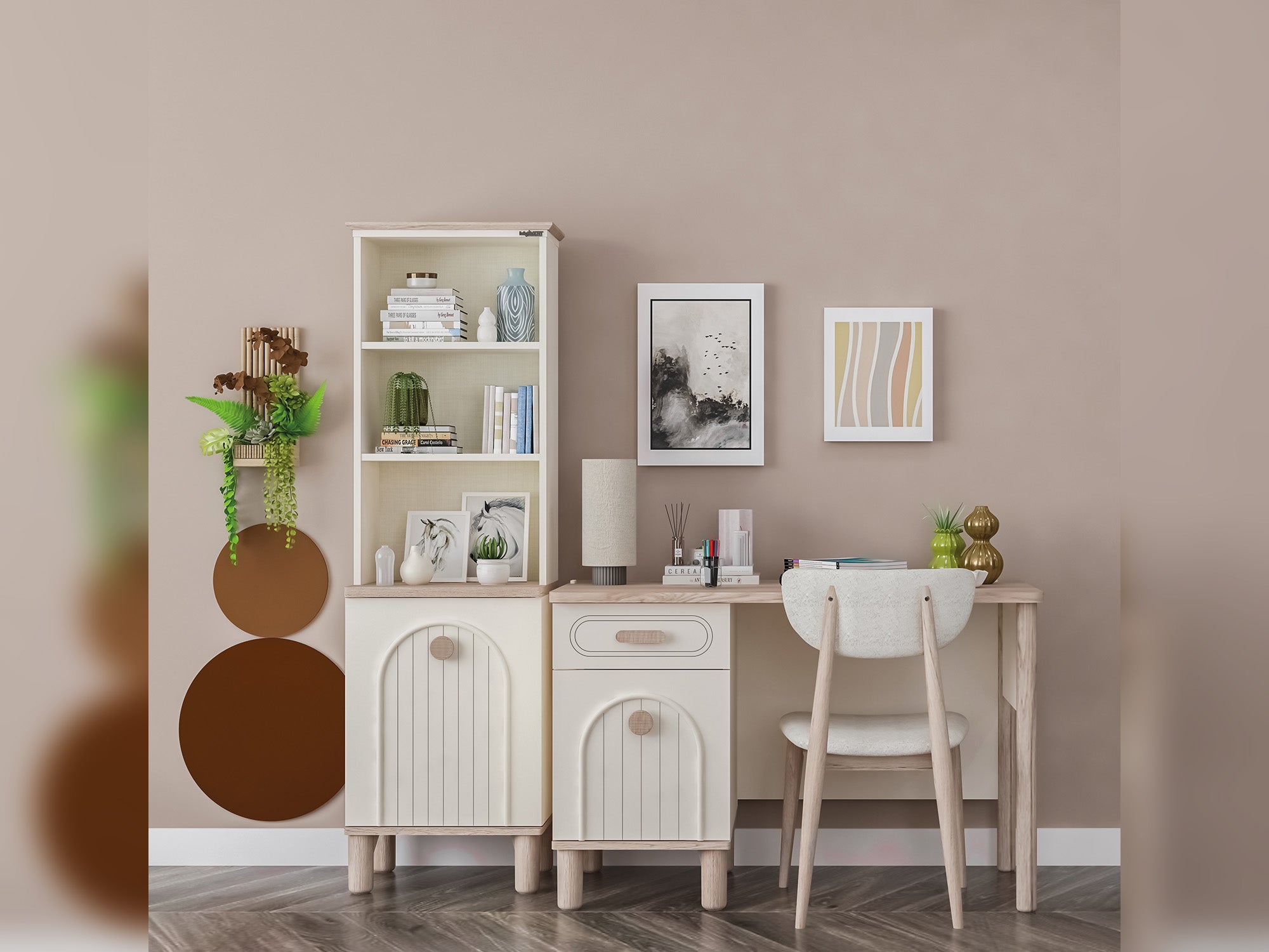 Bohemsoft Kids Room Set (Twin Bed &  Study Desk &  Nightstand)