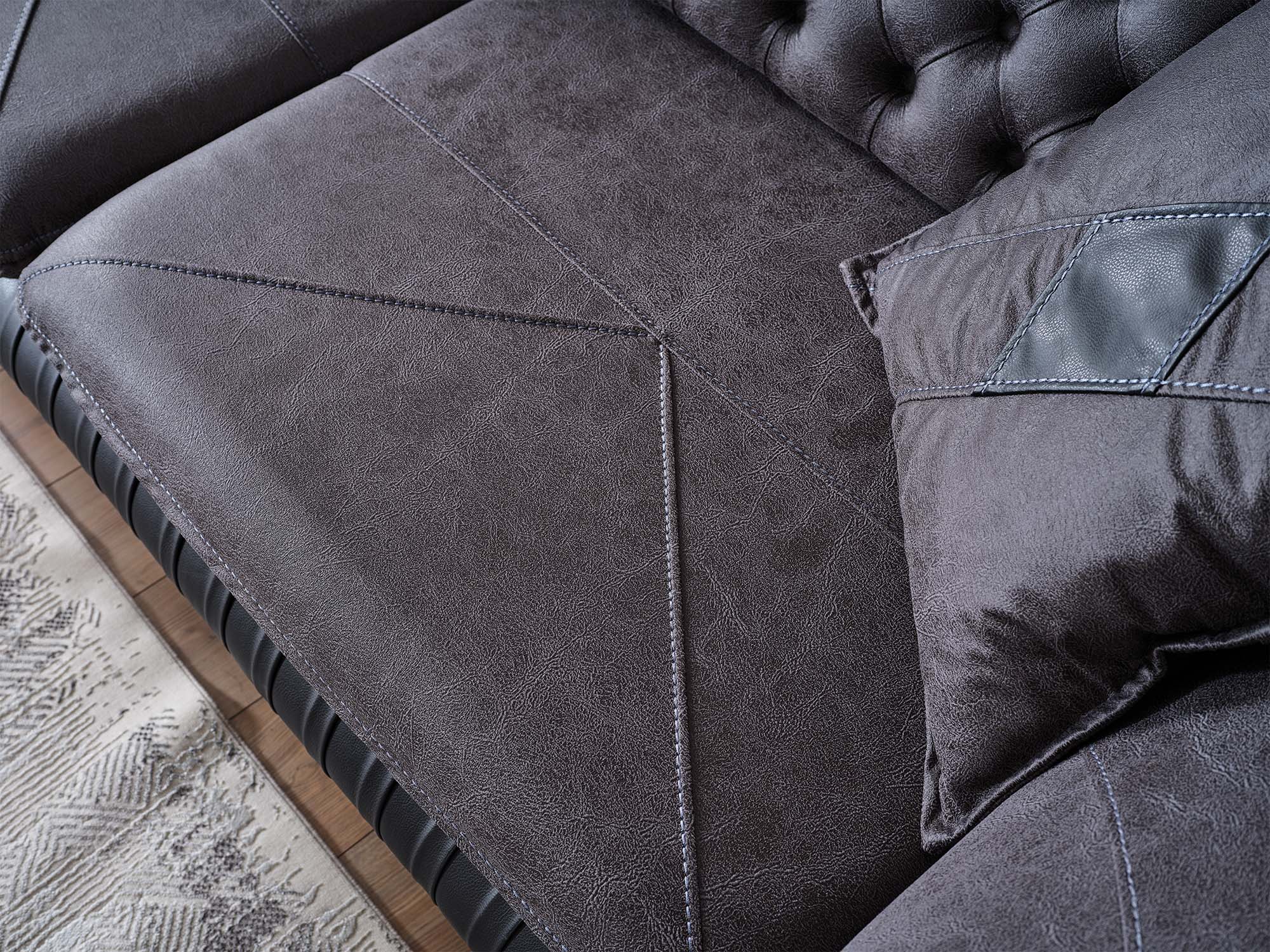 Bravo 3-pieces (Sofa & Loveseat & Chair) Livingroom Set Black