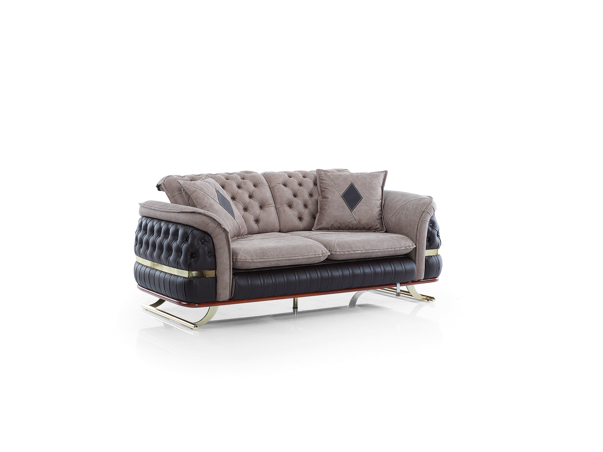 Bravo Convertible Loveseat Brown