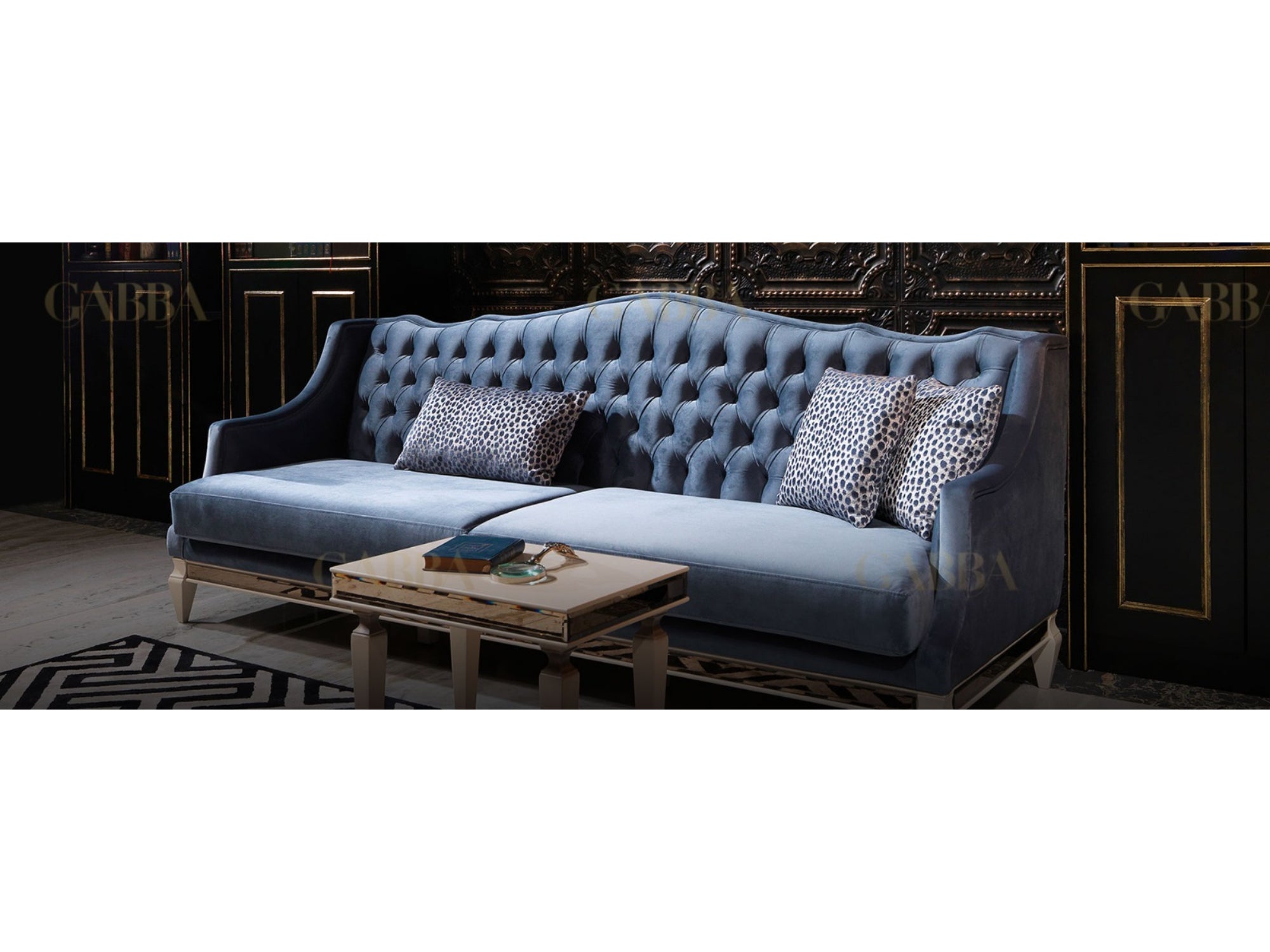 Bugatti Livingroom (1 Sofa & 2 Chair) Blue