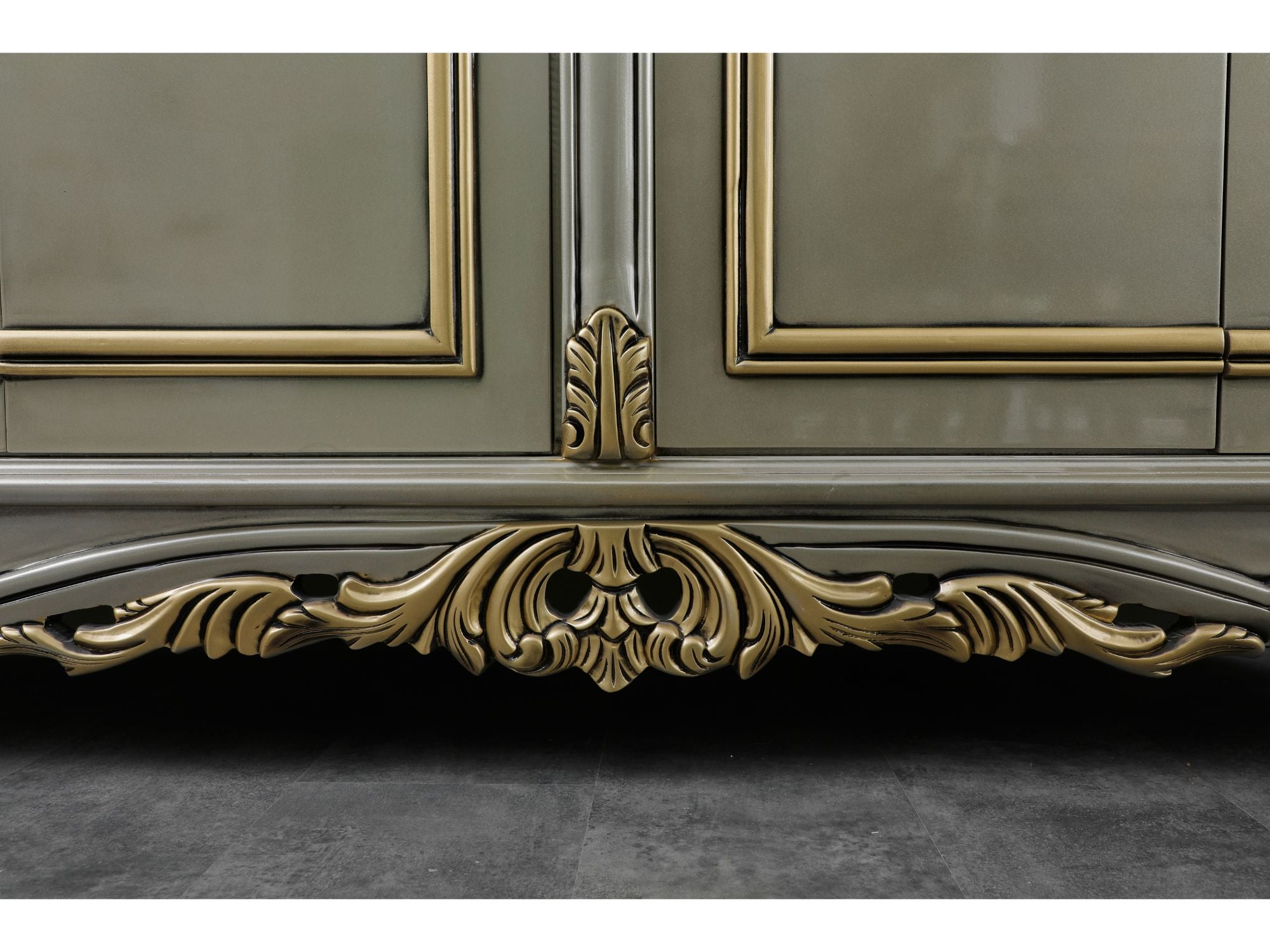 Buse Diningroom Consol With Mirror Light Green