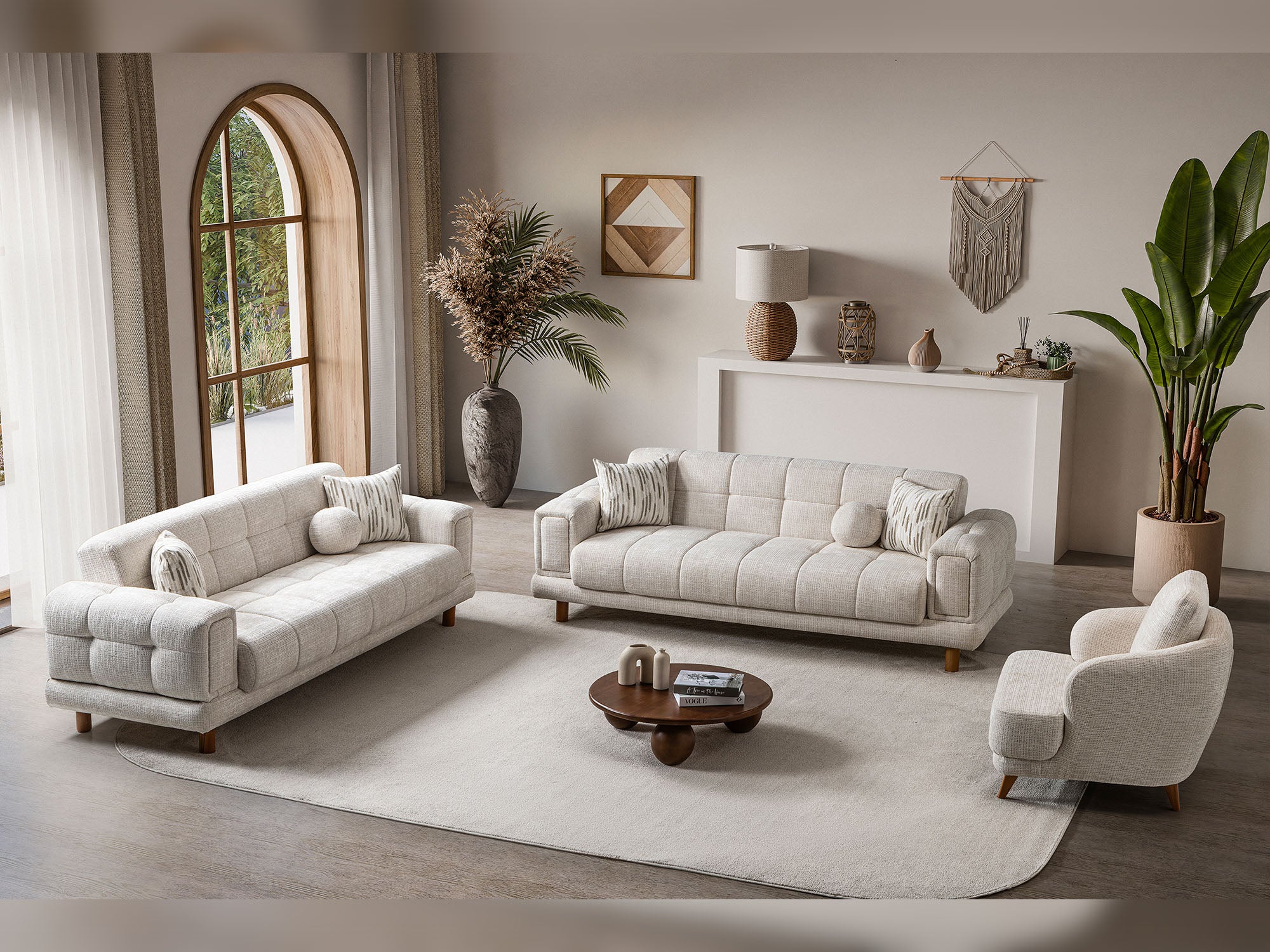 Canyon  3-pieces (Sofa & Loveseat & Chair) Livingroom Set