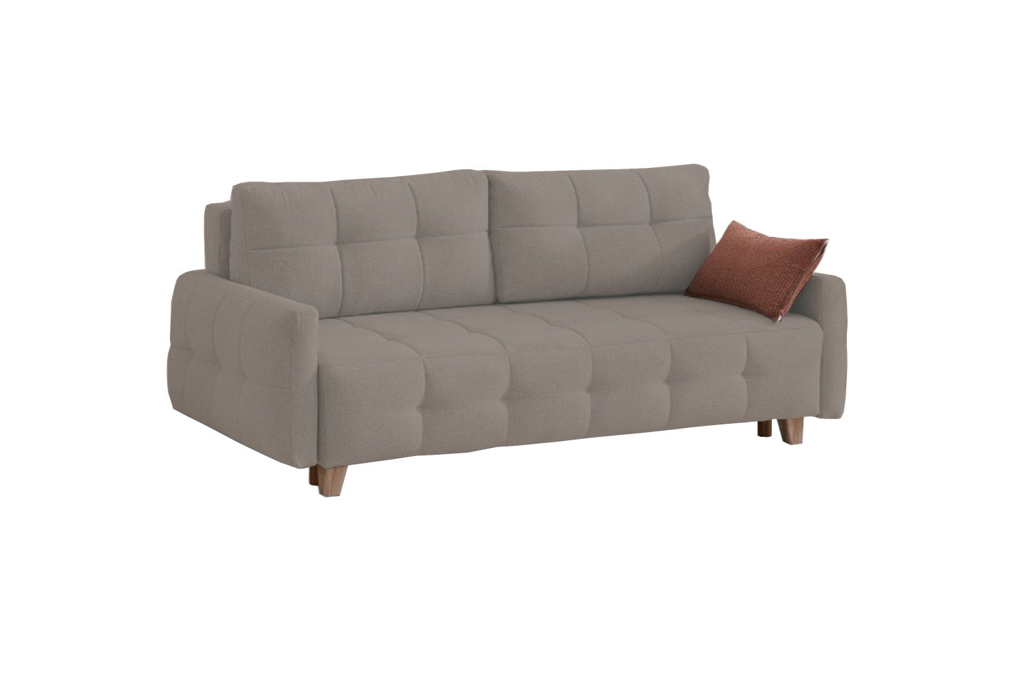 Cassa Convertible Livingroom (1 Sofa & 1 Loveseat & 1 Chair) Light Brown