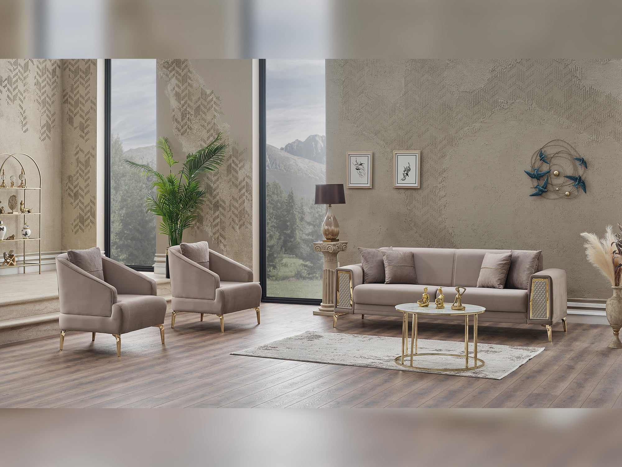 Cordoba 3-pieces (Sofa & Loveseat & Chair) Livingroom