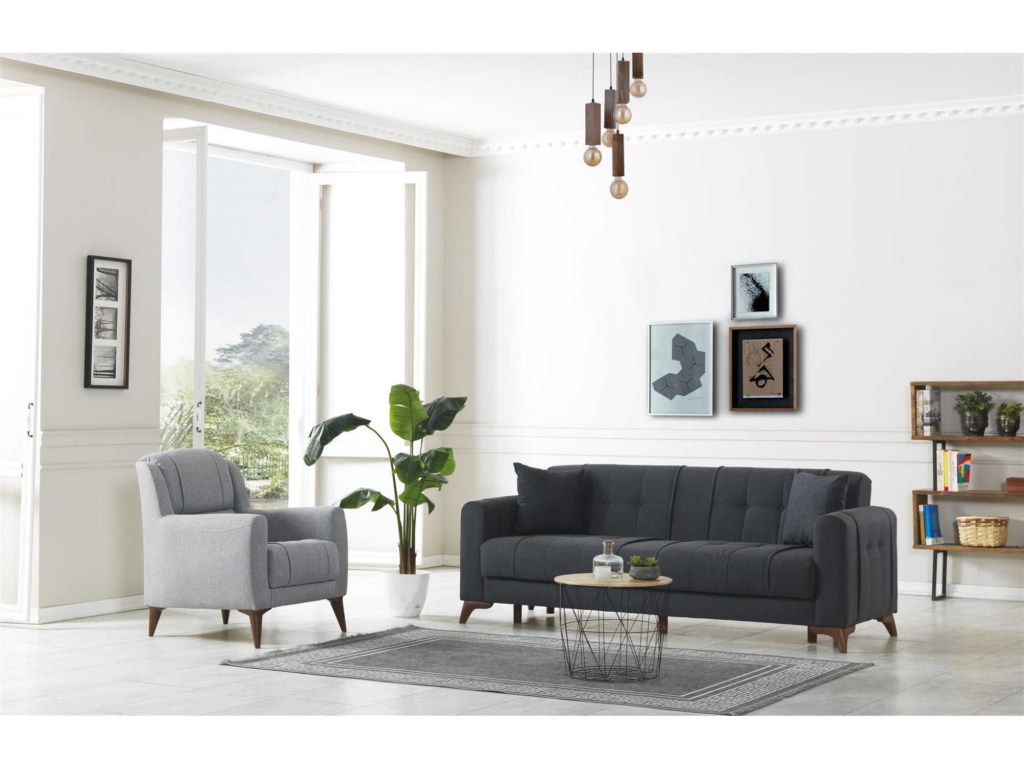 Fabel Convertible Livingroom Set (2 Sofa & 2 Chair)