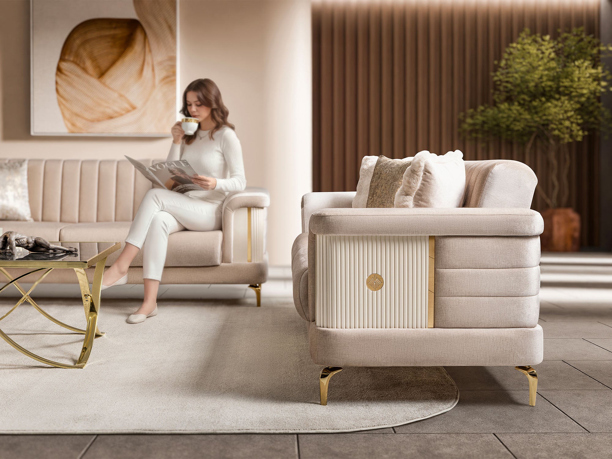 Elano Convertible Loveseat